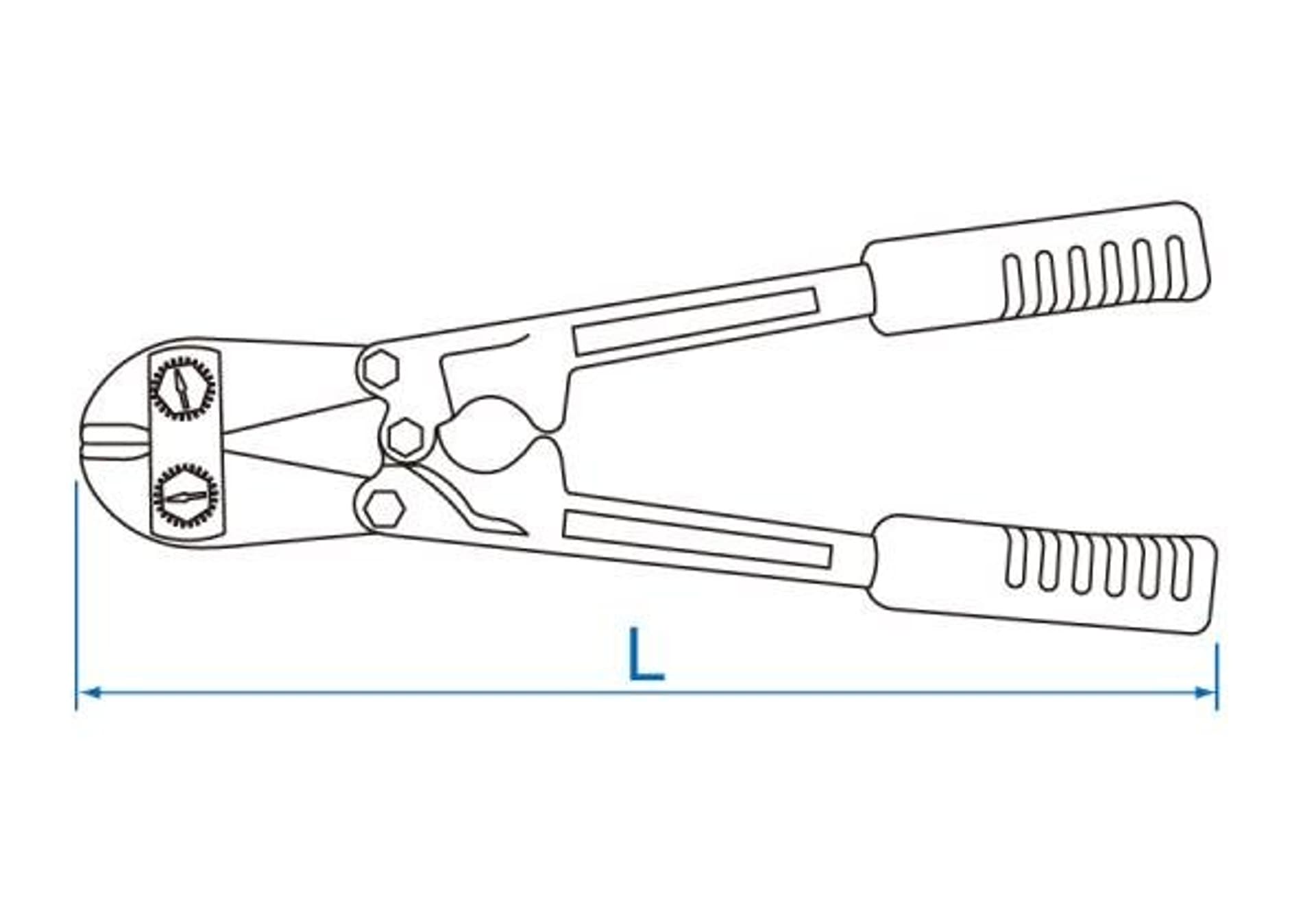 

NOŻYCE DO PRĘTÓW 16 x 900mm, do o11 przy HRC 35 King Tony