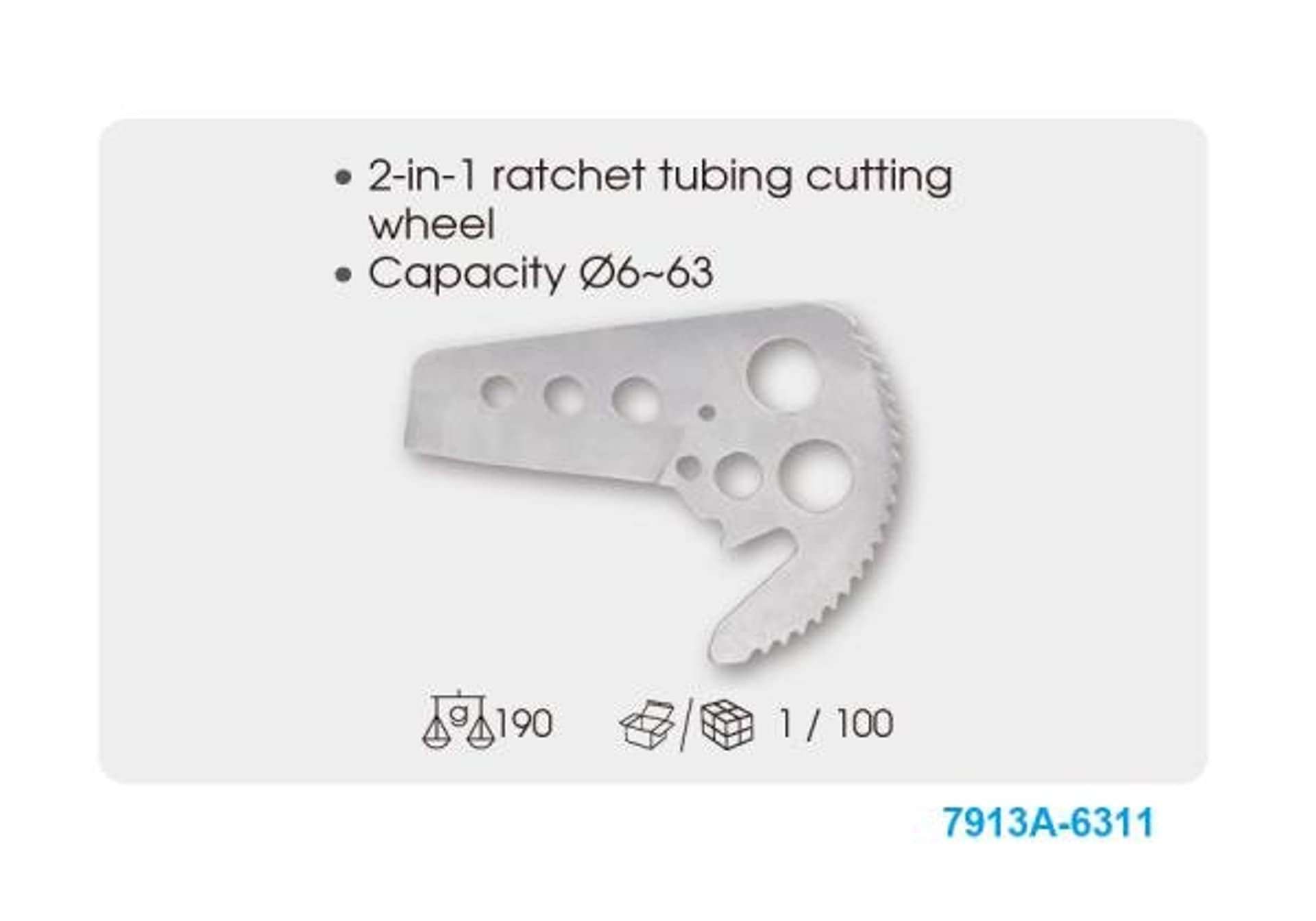 

OBCINACZ SZCZYPCE DO RUR PLASTIKOWYCH 6 - 63mm King Tony