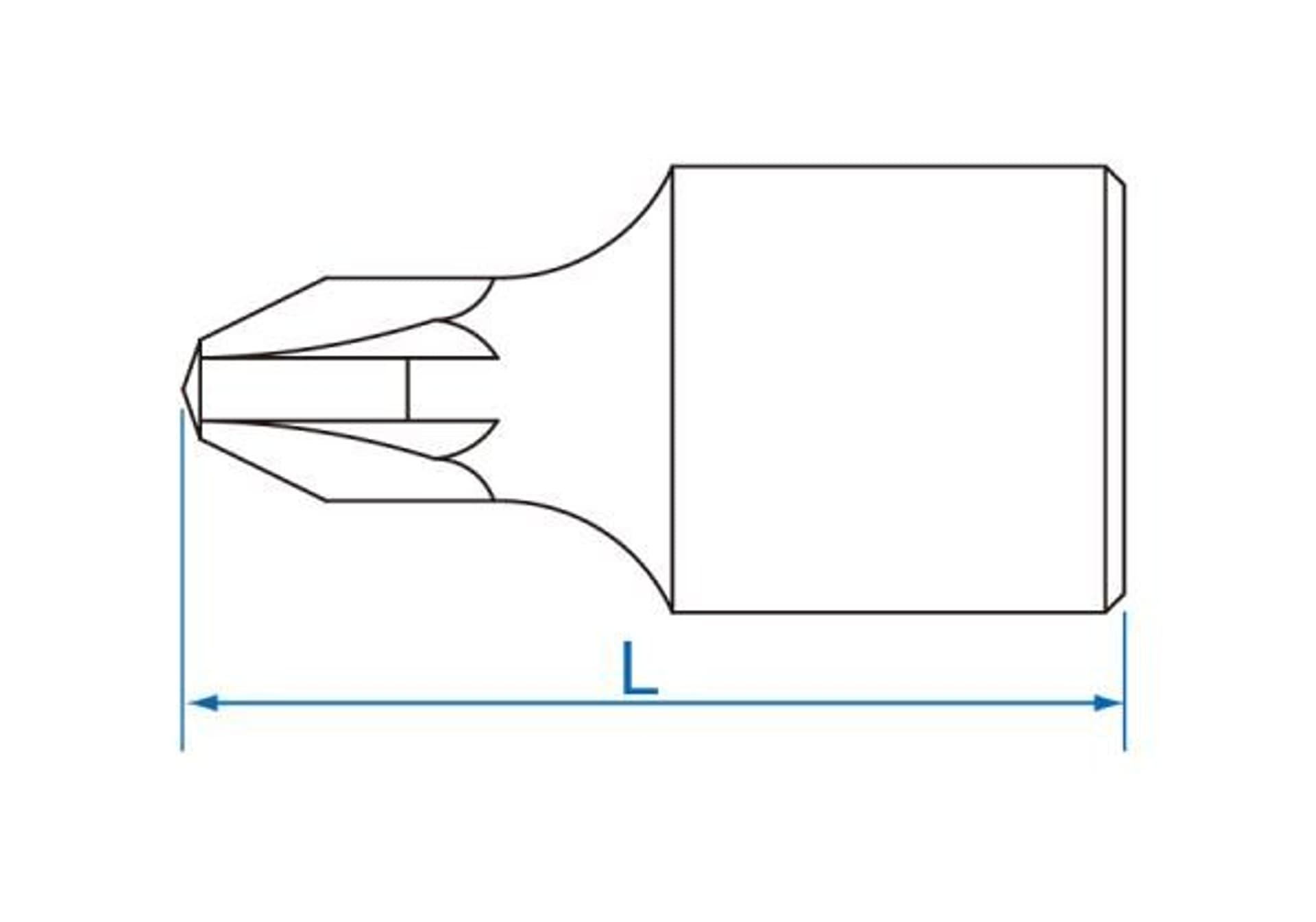 

NASADKA 1/4" Z KOŃCÓWKĄ KRZYŻAKOWĄ PZ1 x 25mm King Tony