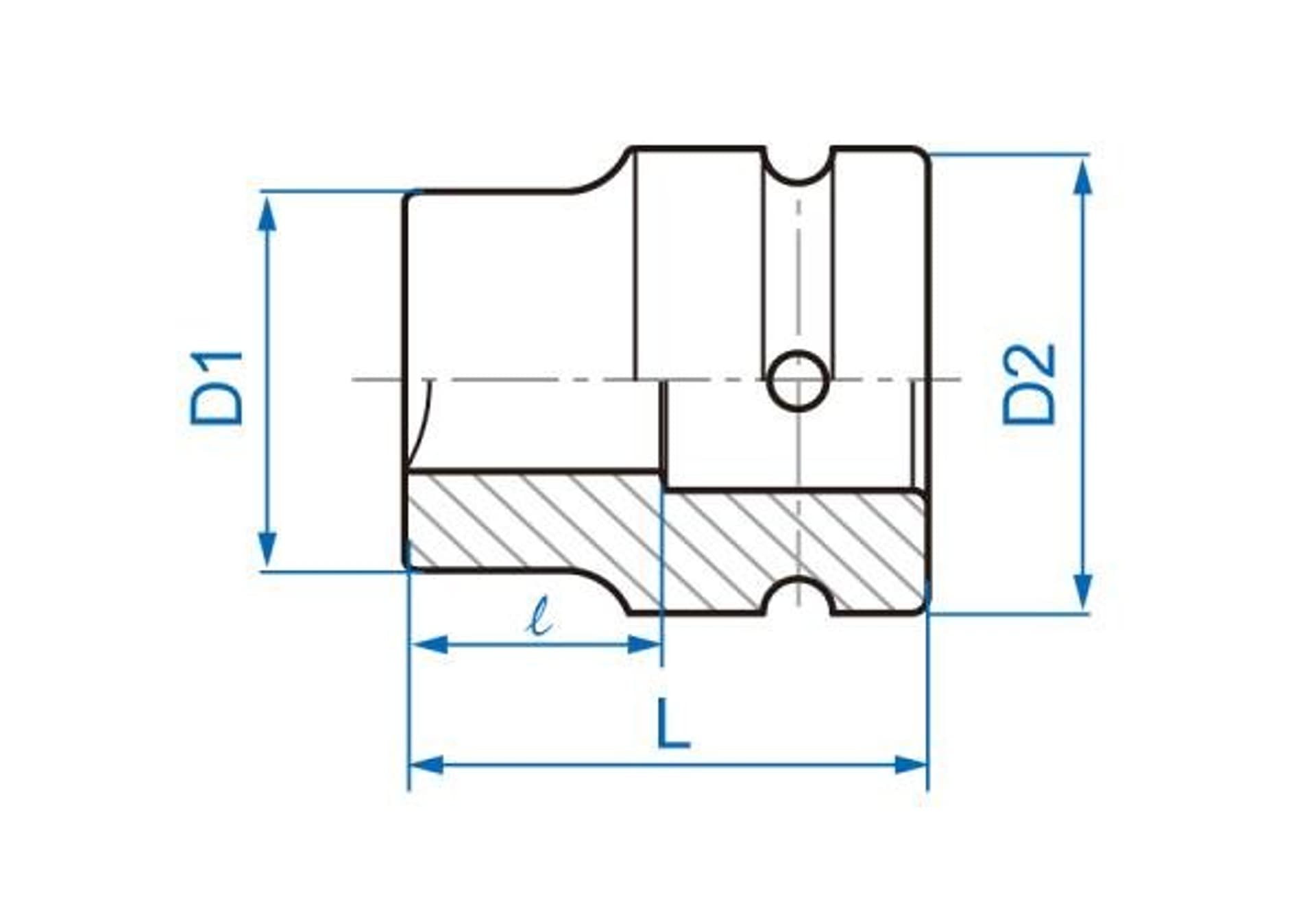 

NASADKA DŁUGA UDAROWA 1" 20mm x 60mm, 4-kąt, DO OSI TYLNEJ King Tony