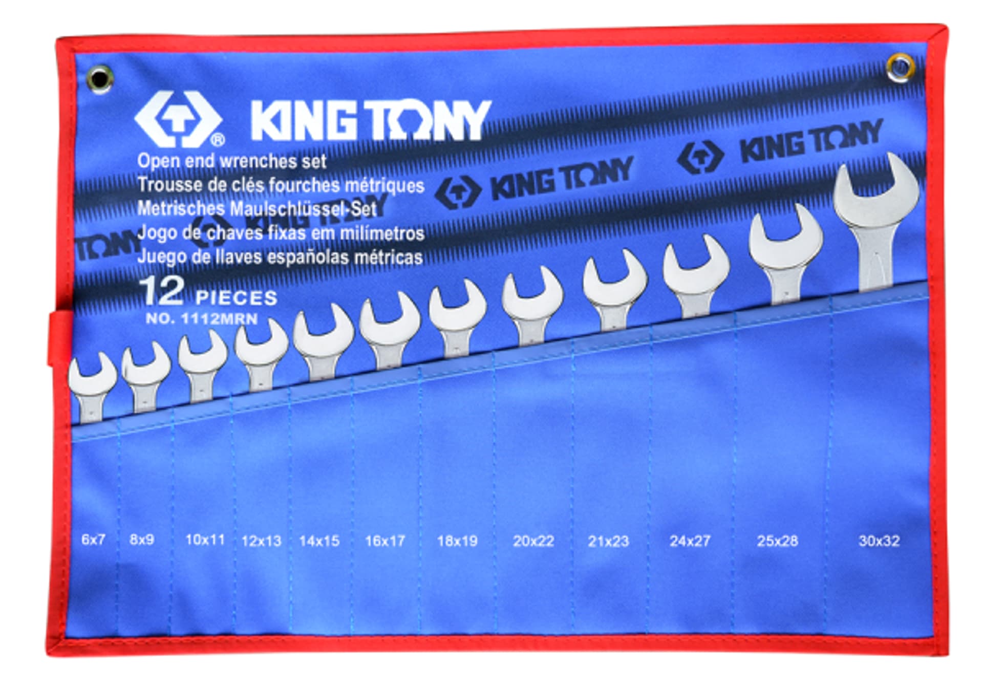 

ZESTAW KLUCZY PŁASKICH 12cz. 6 - 32mm, ETUI King Tony