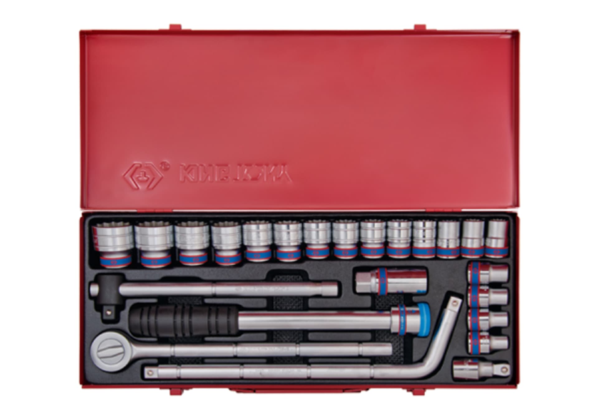 

KOMPLET NASADEK 1/2 24SZTUKI 12-KĄTNE 10-32MM