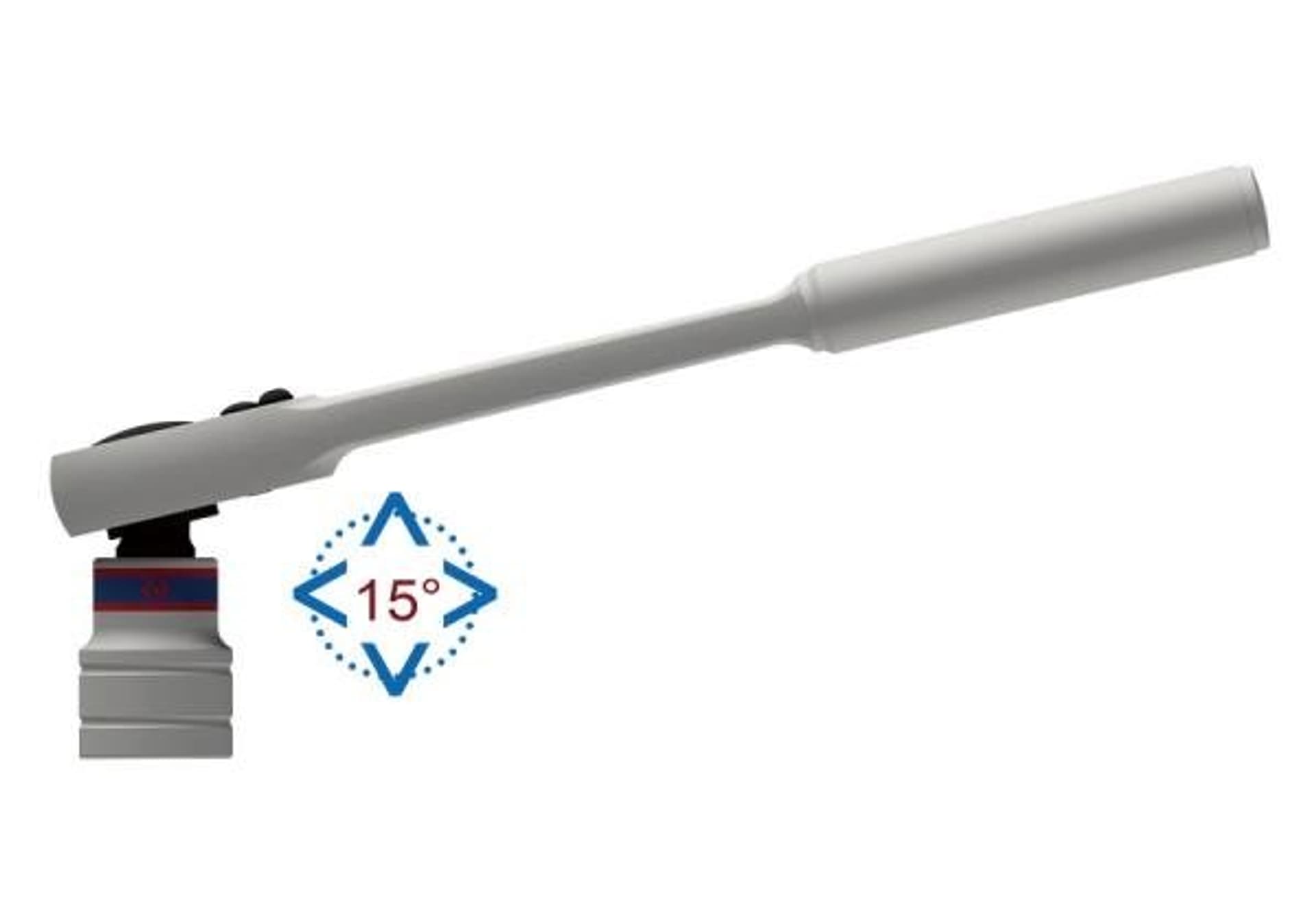 

GRZECHOTKA UCHYLNA 1/2" 32 ZĘBY 250mm UCHWYT MOLETOWANY King Tony