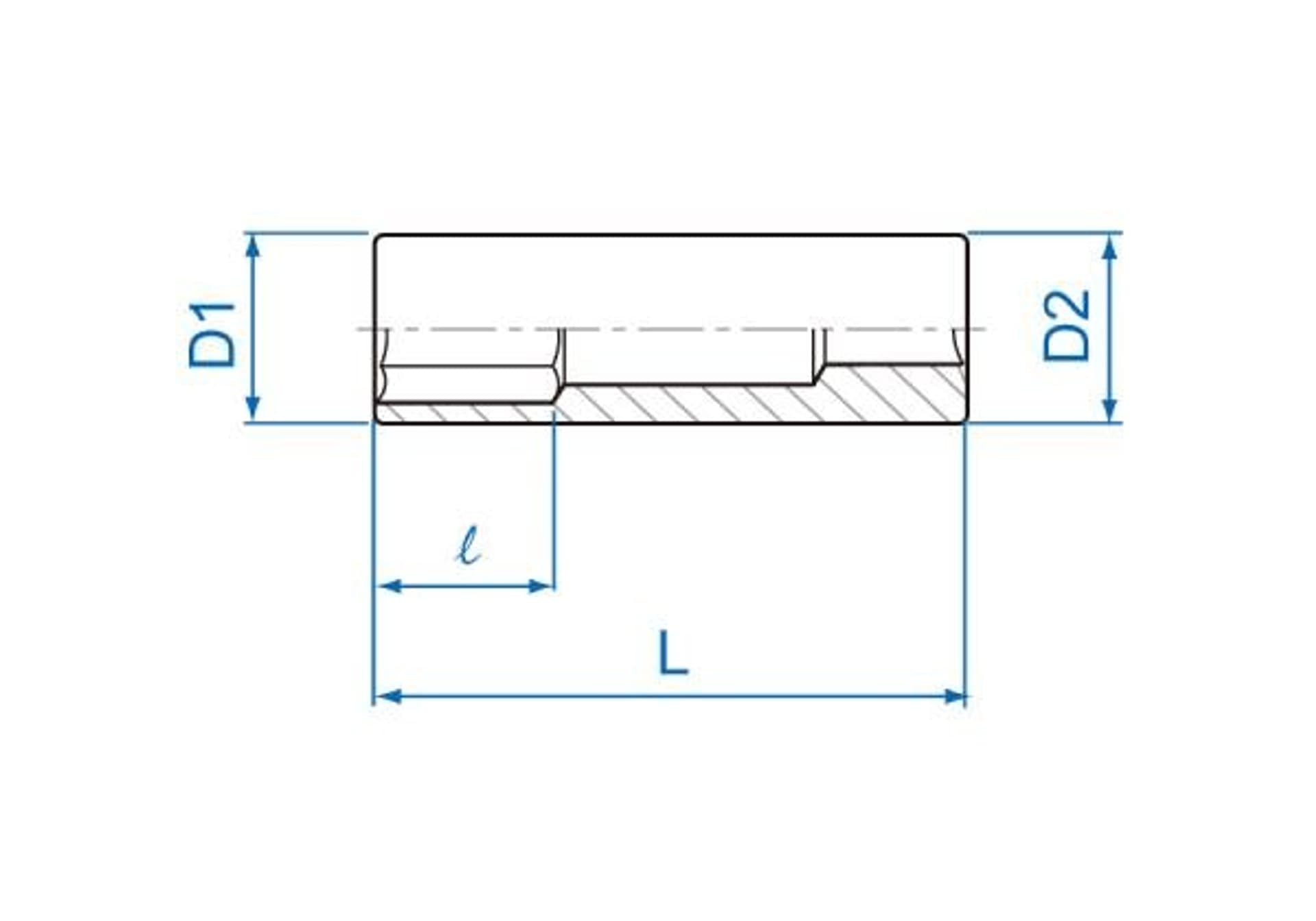 

NASADKA DŁUGA 1/4" 4mm x 50mm, 6-kąt. Cr-V King Tony