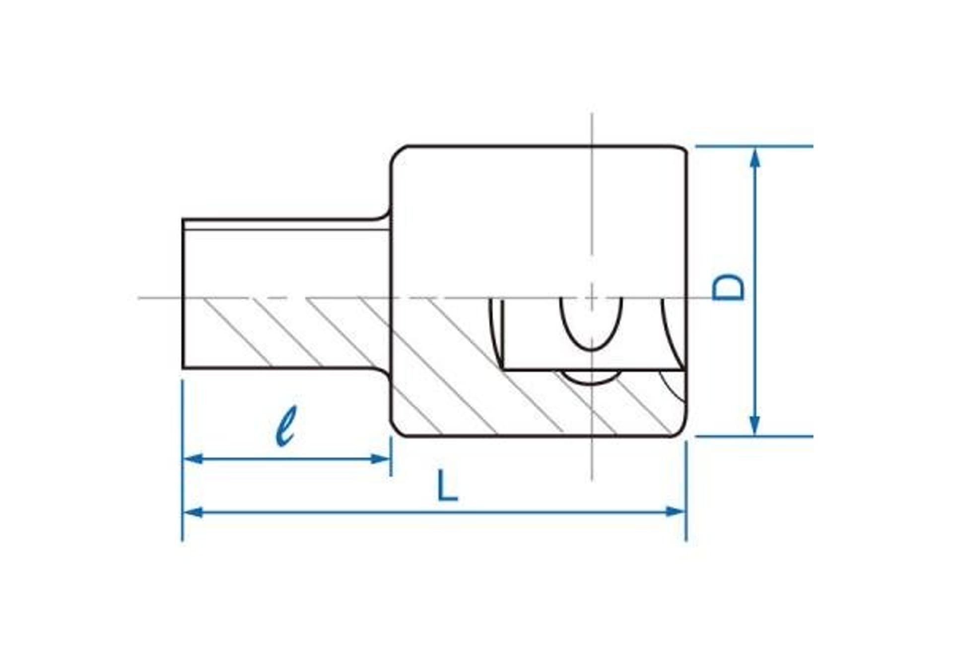 

NASADKA TRZPIENIOWA 1/2" KWADRAT 9,5mm x 35mm King Tony