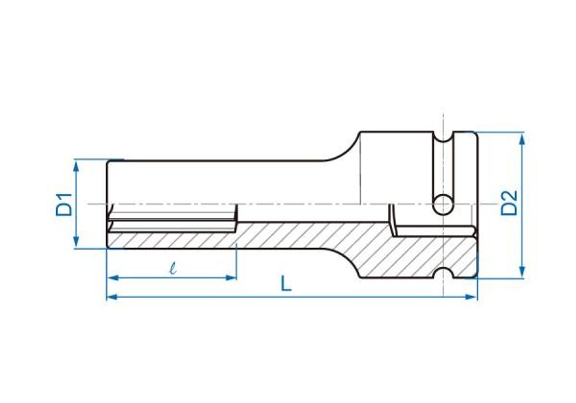 

NASADKA DŁUGA UDAROWA GWIAZDKOWA 3/4" E18 x 110mm King Tony