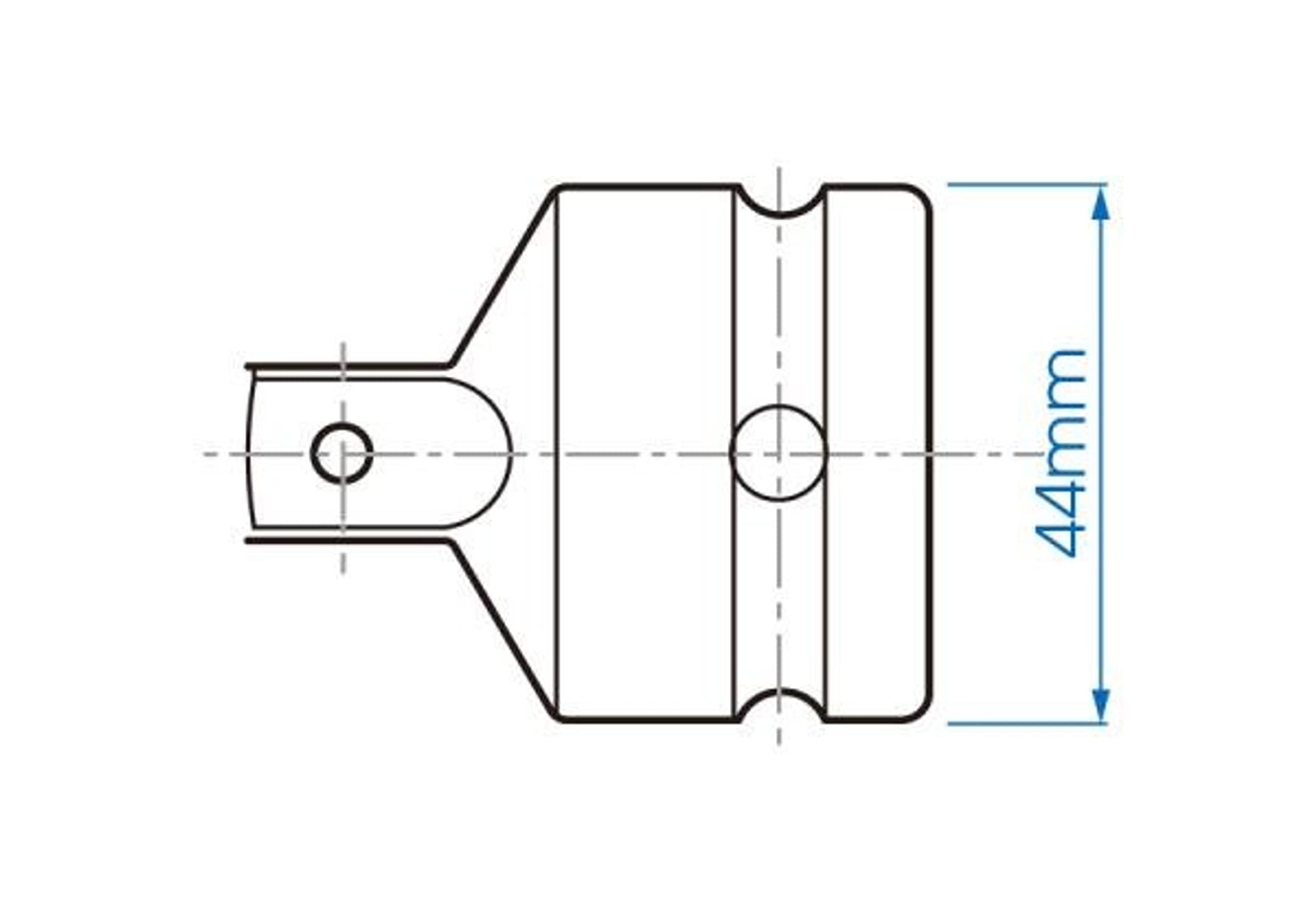 

REDUKCJA UDAROWA 3/4" F (OTWÓR) x 1" M (TRZPIEŃ), Z KULKĄ King Tony, Trzpień)/z kulką king ton