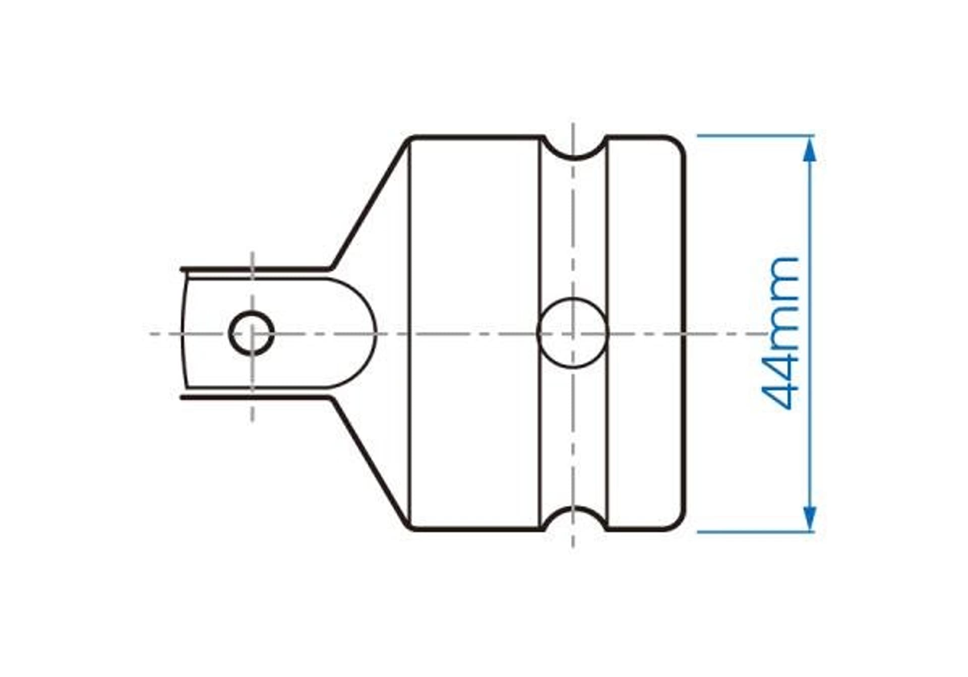 

REDUKCJA UDAROWA 3/4"F(OTWÓR)x1/2" M (TRZPIEŃ), Z KULKĄ King Tony, Trzpień)/z kulką king ton