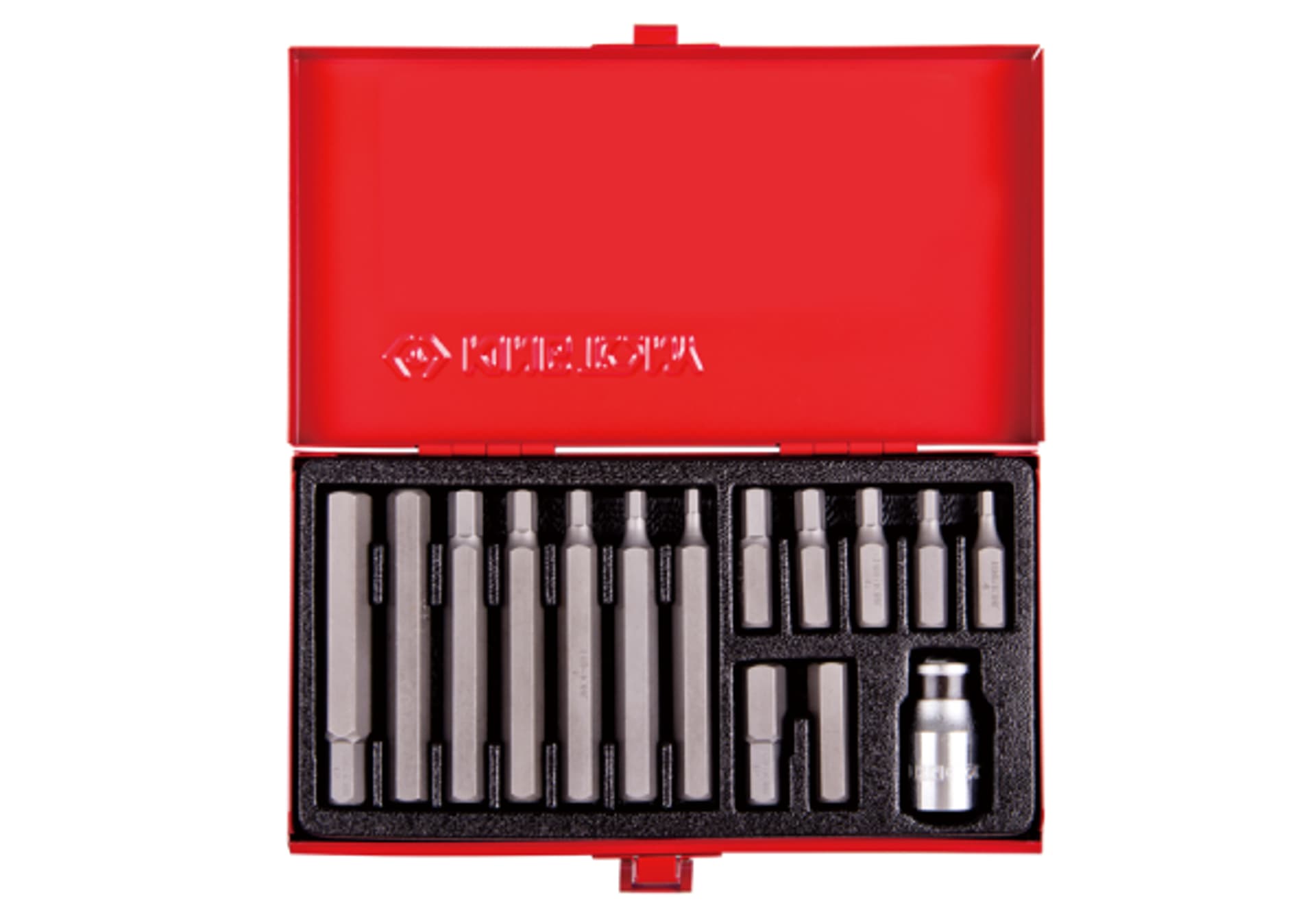 

ZESTAW BITÓW 10mm HEX 4 - 12mm, 15 części King Tony