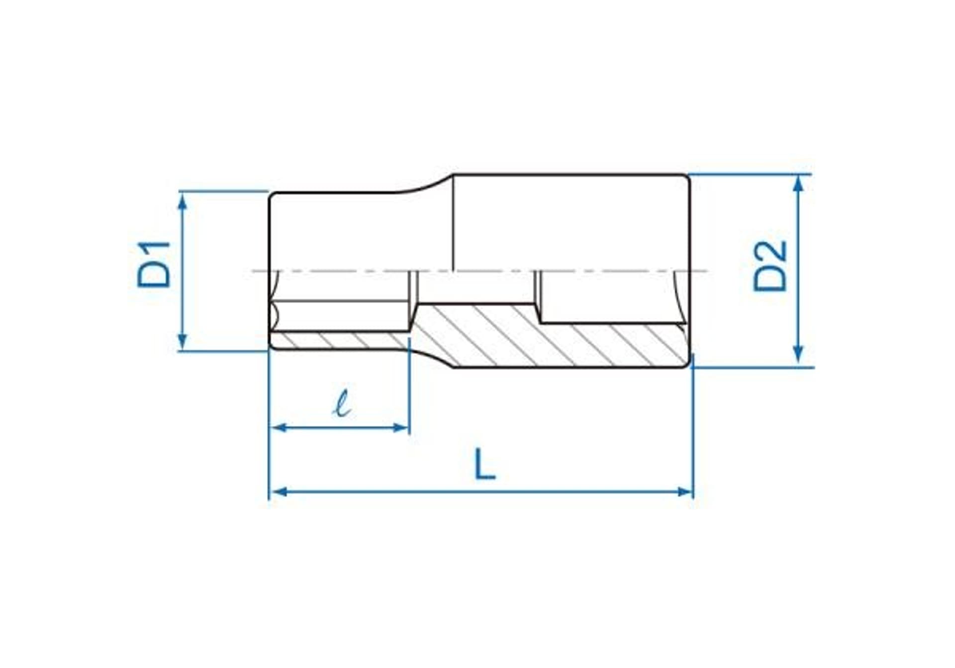 

NASADKA KRÓTKA GWIAZDKOWA 1/4" E-TORX E6 x 24mm Cr-V King Tony