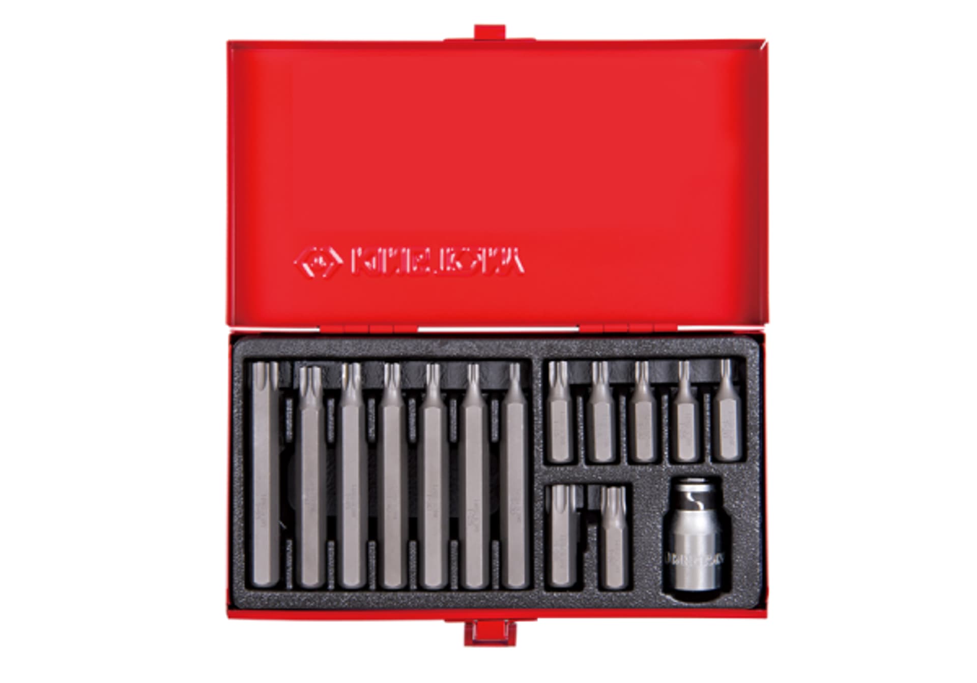 

ZESTAW BITÓW 10mm TORX T20 - T55, 15 części King Tony
