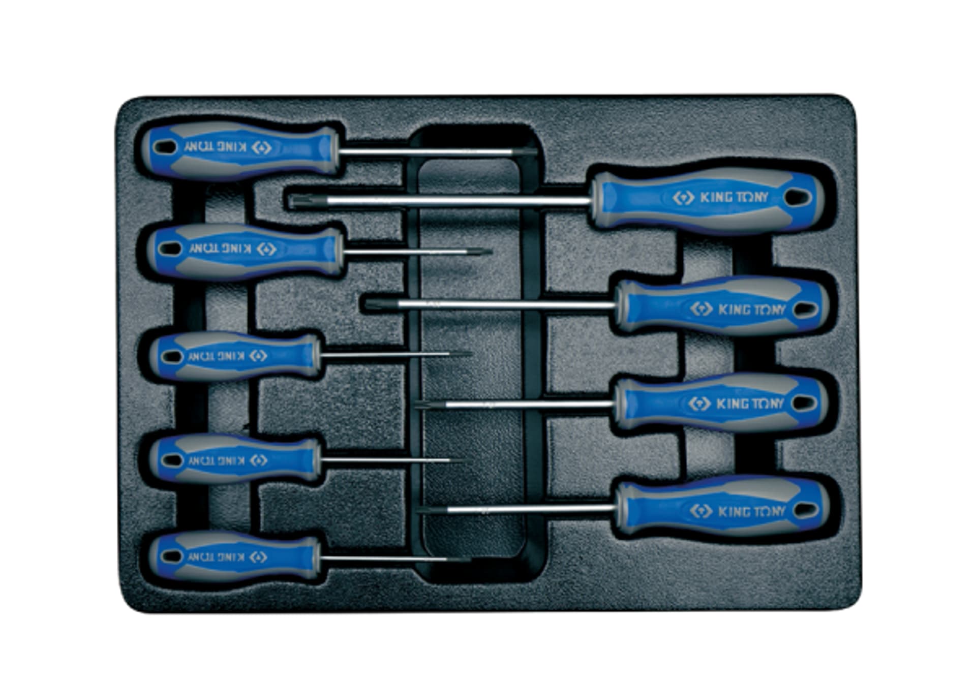 

ZESTAW WKRĘTAKÓW 9 cz. TORX 1427 T8 - T40, WKŁAD DO WÓZKA King Tony