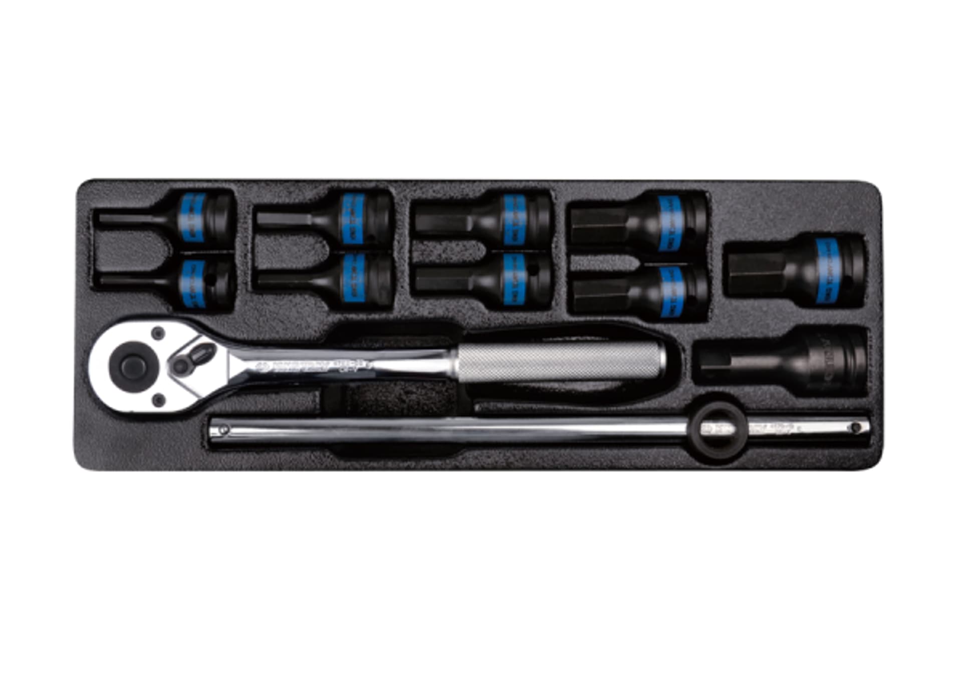 

ZESTAW NASADEK UDAROWYCH 1/2" 12cz. KRÓTKIE HEX H4 - H19 Z AKCESORIAMI, WKŁAD DO WÓZKA King Tony