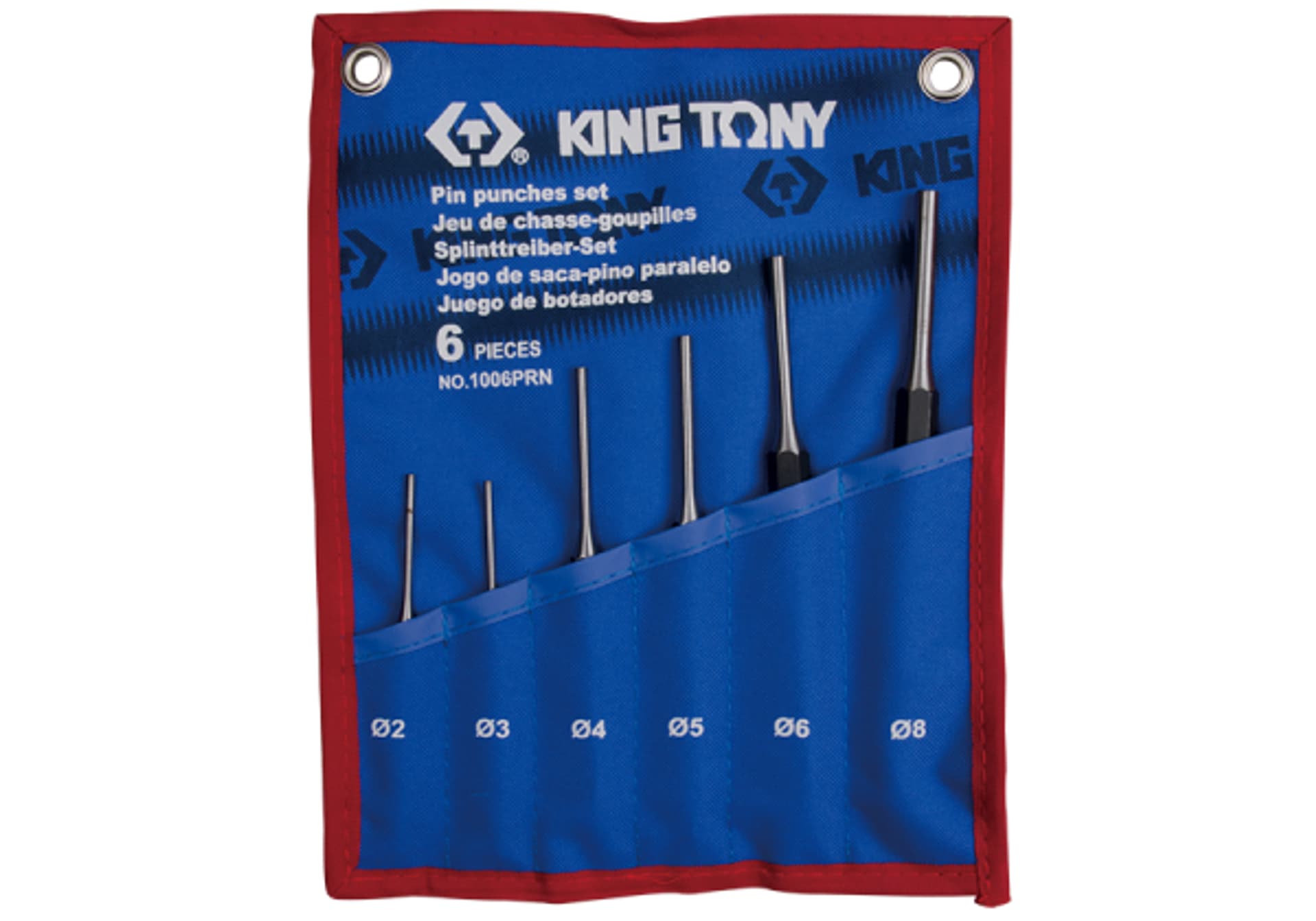 

ZESTAW WYBIJAKÓW IGŁOWYCH 6 cz. 2 - 8mm, ETUI King Tony