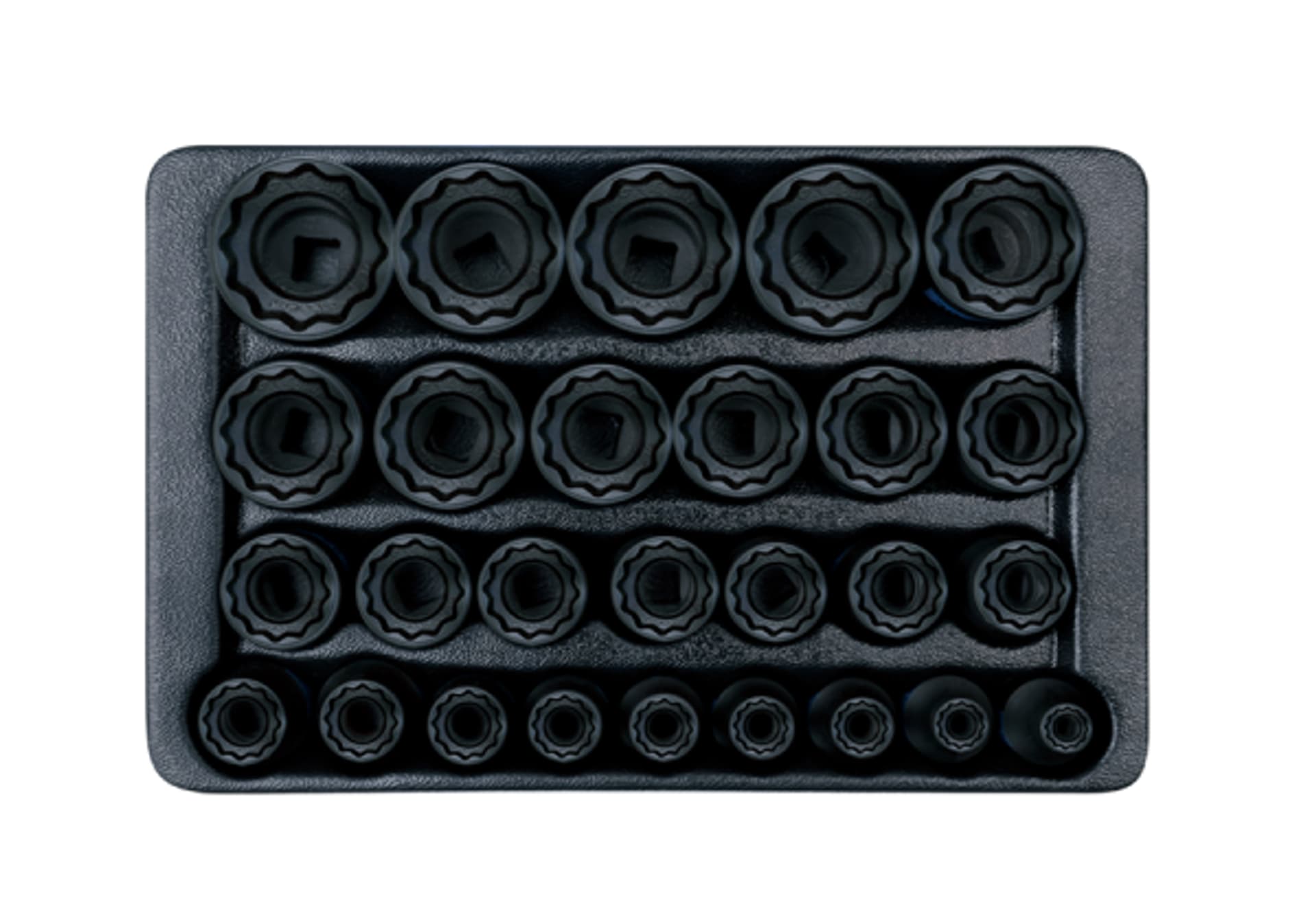 

ZESTAW NASADEK UDAROWYCH 1/2" 27 cz. KRÓTKIE 12-KĄT, 8 - 36mm, WKŁAD DO WÓZKA King Tony