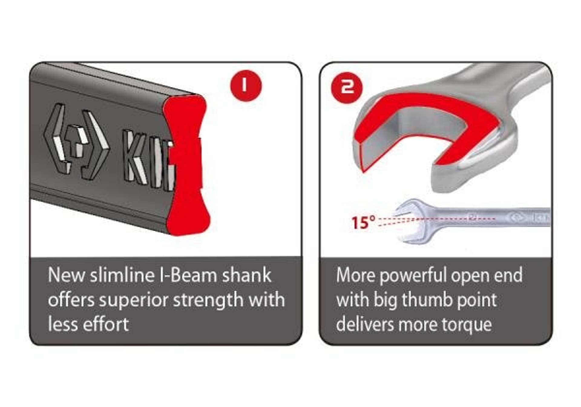 

KLUCZ PŁASKO-OCZKOWY DŁUGI. LEKKI 23mm, DŁ. 319mm King Tony