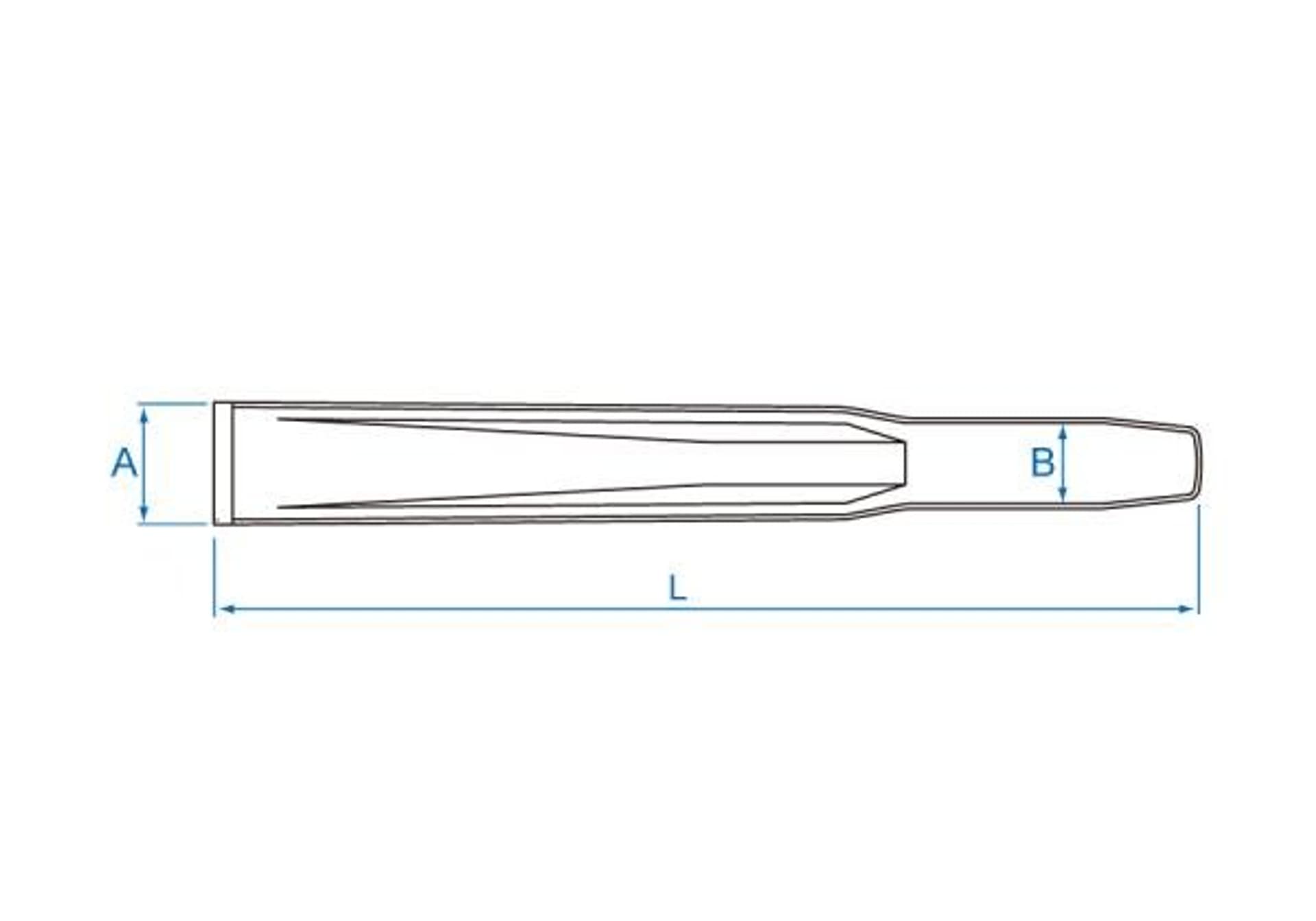 

PRZECINAK PROFILOWANY, DO ELEMENTÓW METALOWYCH 17mm x 125mm King Tony