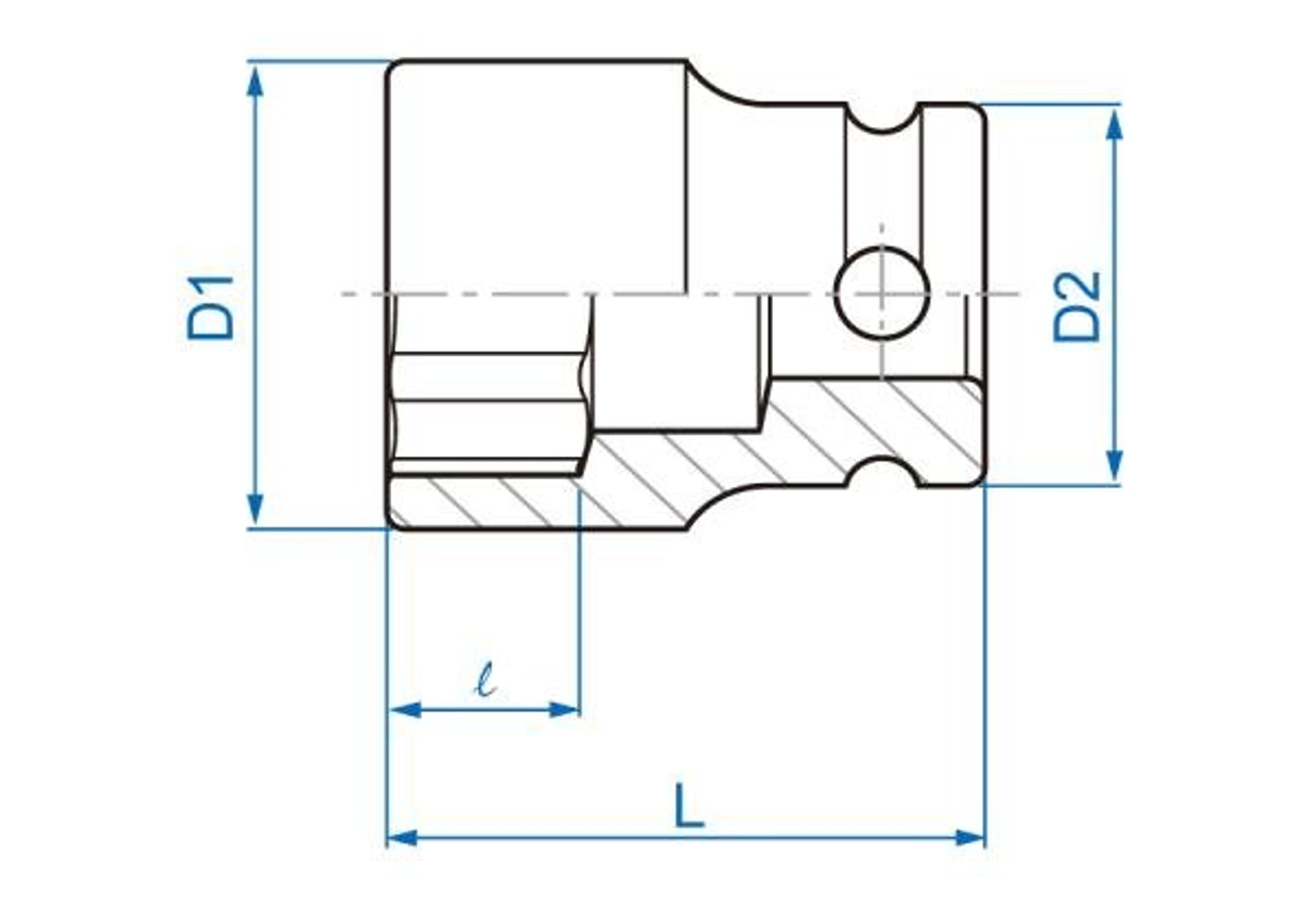 

NASADKA UDAROWA 3/8" 16mm x 32mm, 6-kąt King Tony