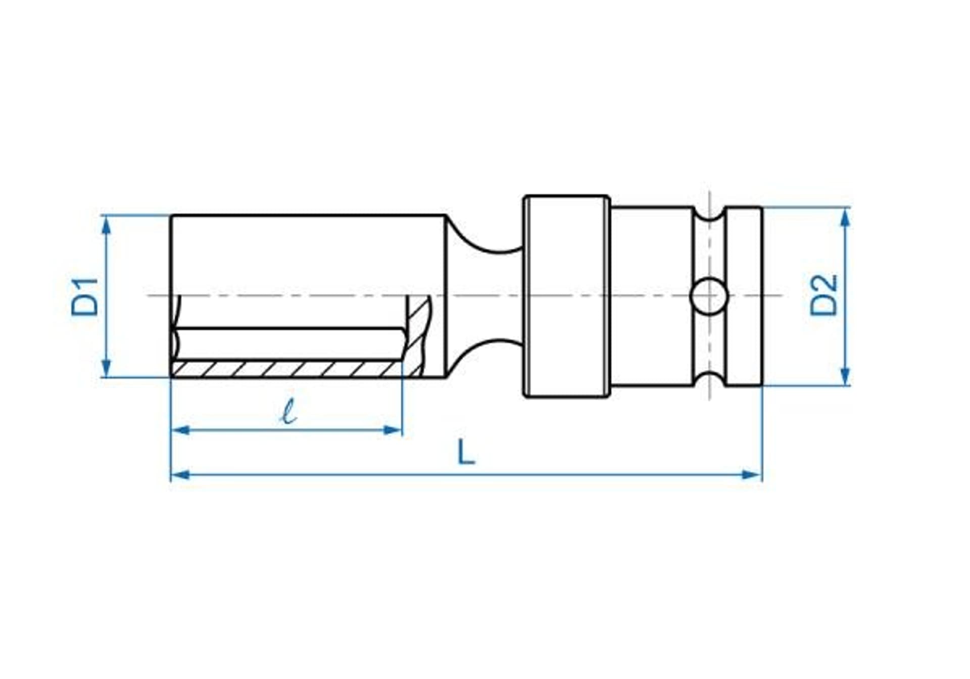 

NASADKA DŁUGA UDAROWA Z PRZEGUBEM 1/2" 10mm x 91mm, 6-kąt King Tony