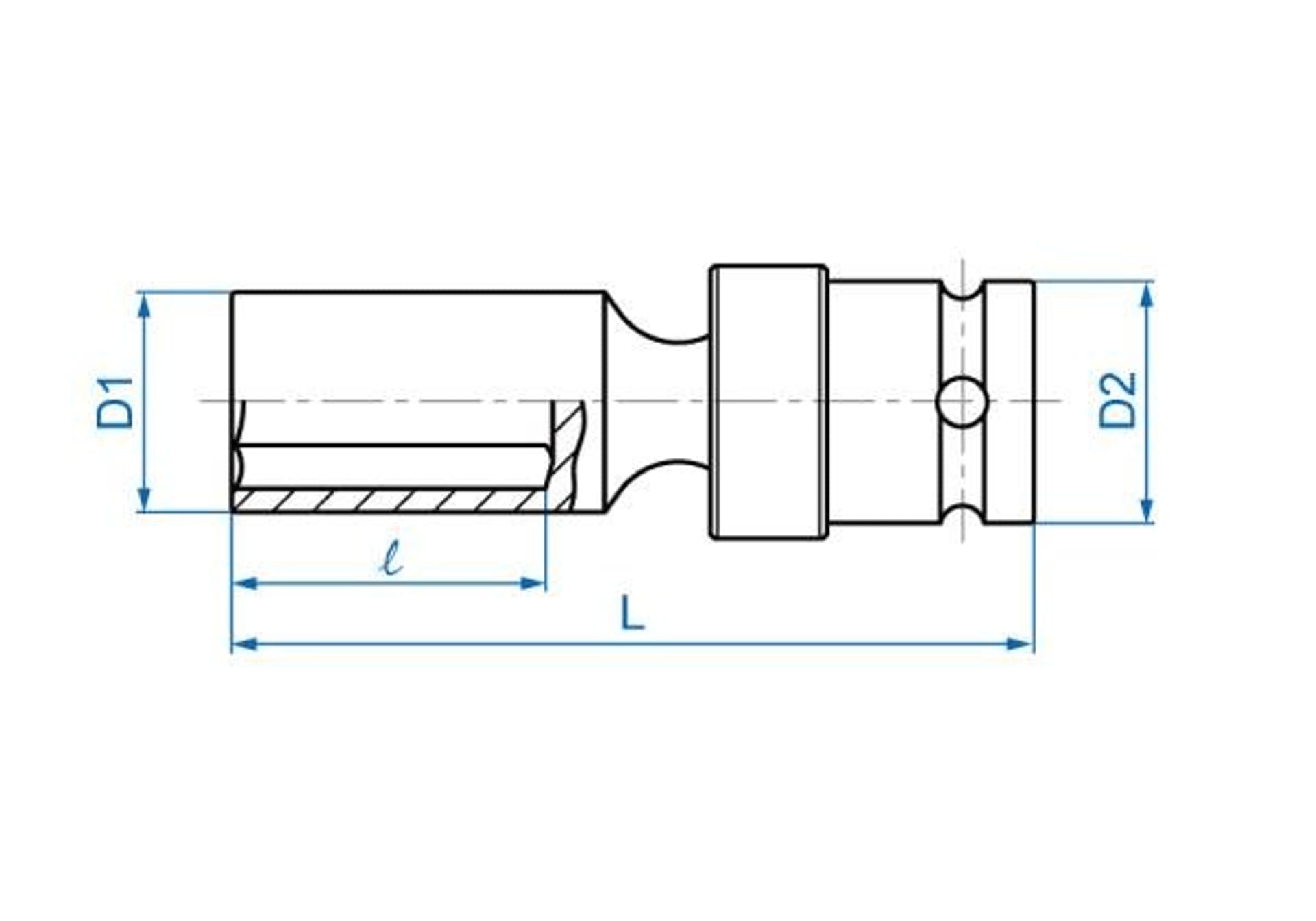 

NASADKA DŁUGA UDAROWA Z PRZEGUBEM 1/2" 18mm x 91mm, 6-kąt King Tony