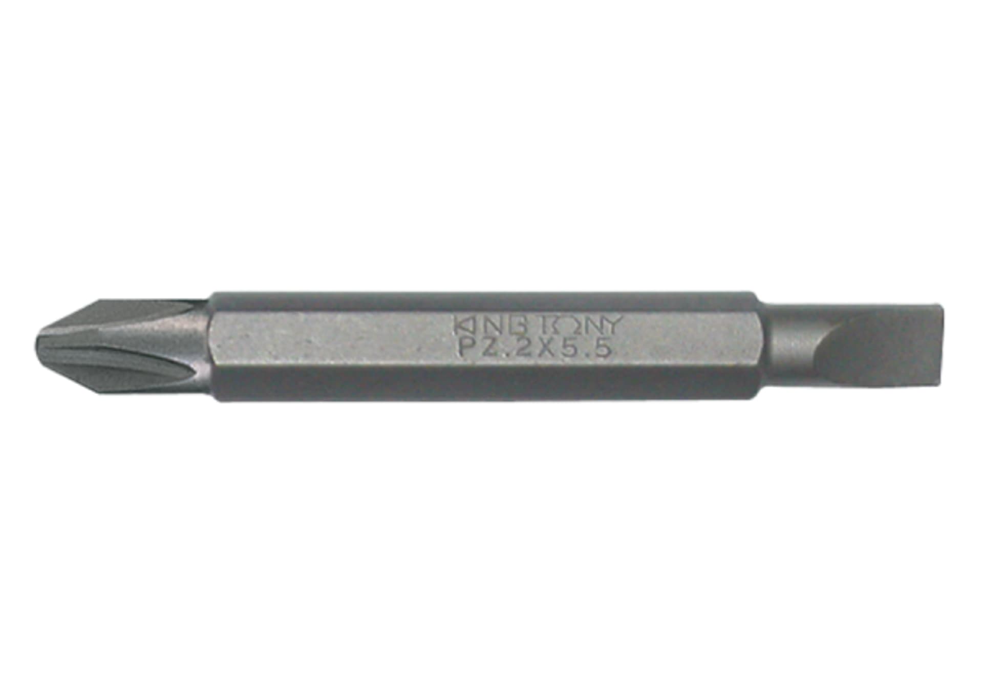

BIT DWUSTRONNY 1/4" KRZYŻAK No.2 / PŁASKI 5,5 x 1,0 x 60mm King Tony