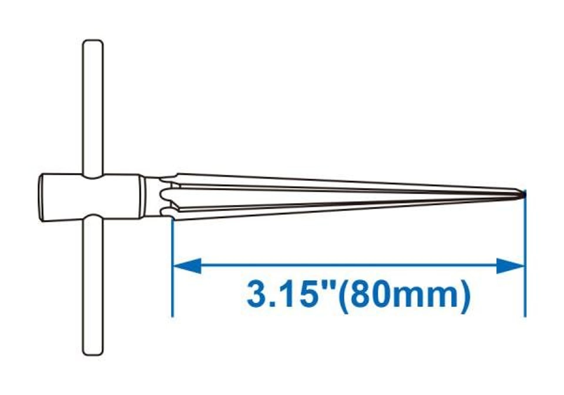 

ROZWIERTAK STOŻKOWY 1/8" - 3/8", DŁUGOŚĆ 80mm King Tony