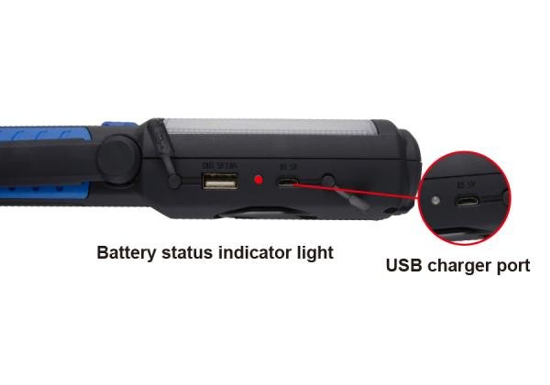 

LATARKA 3W COB LED+ 5LED Z KABLEM USB I ŁADOWARKĄ SIECIOWĄ ORAZ FUNKCJĄ POWER BANK King Tony