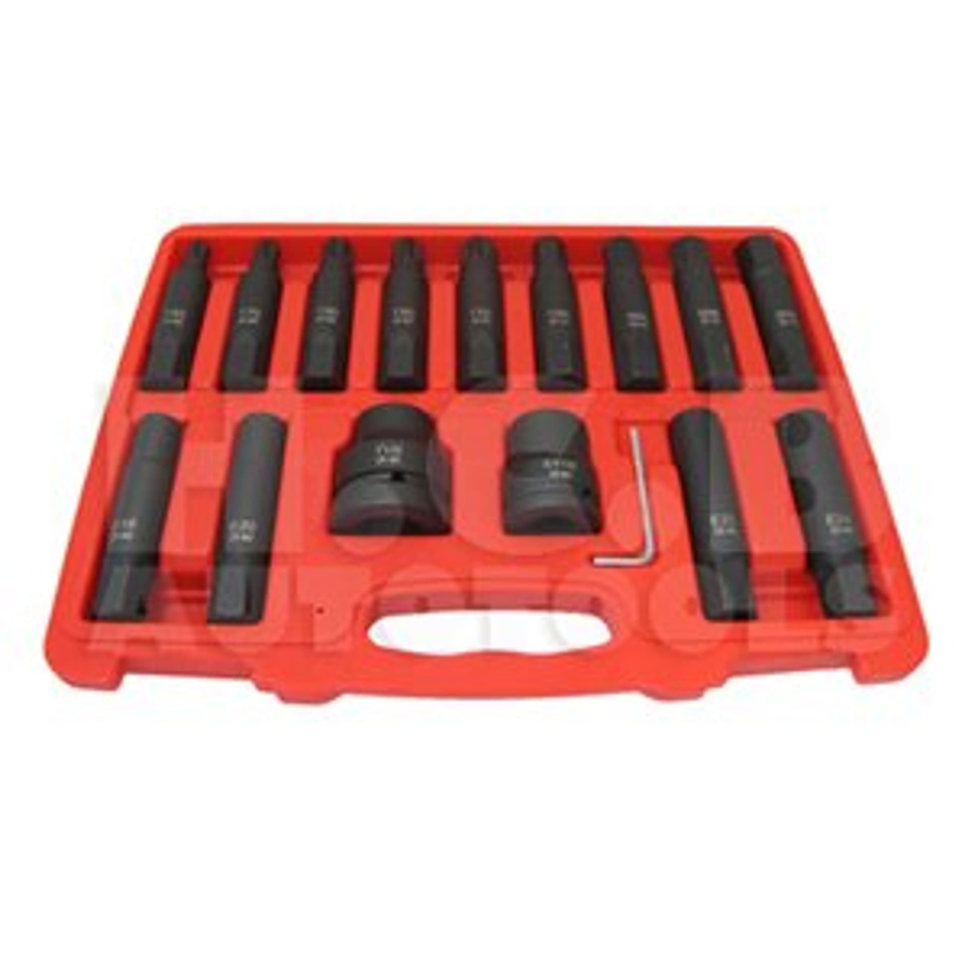 

ZESTAW NASADEK 3/4" + 1" HEX, TORX, GWIAZDKOWE, 16 cz. H.C.B