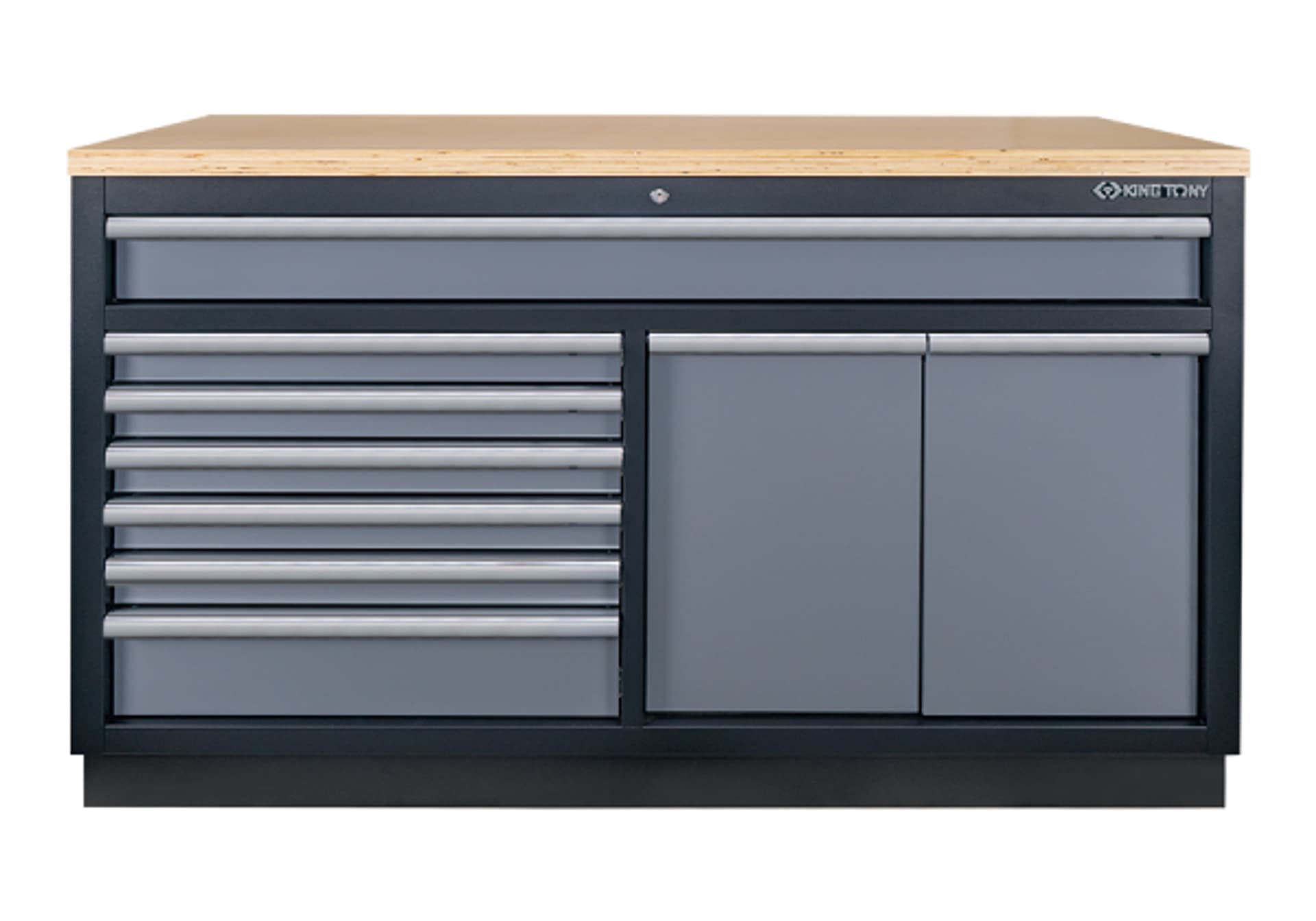 

SZAFKA Z 9 SZUFLADAMI SZARA. WYMIARY 1360x730x725mm King Tony