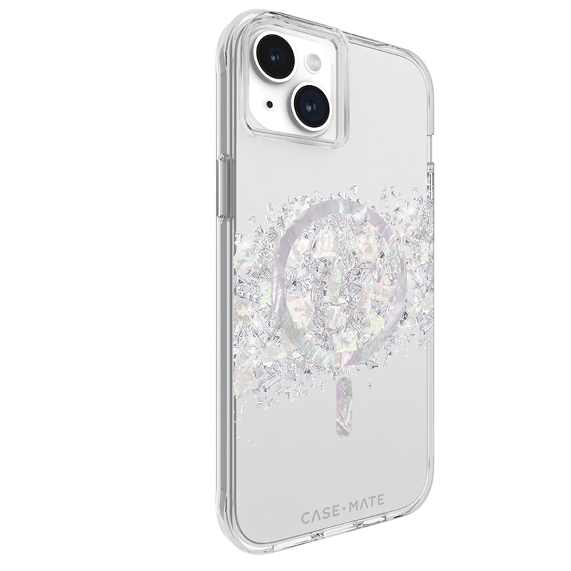 

Case-Mate Karat MagSafe - Etui iPhone 15 Plus zdobione masą perłową (A Touch of Pearl)