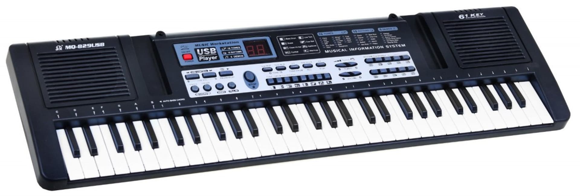 

Keyboard z lekcjami dla dzieci 5+ Mikrofon + Nagrywanie USB - model nr 829
