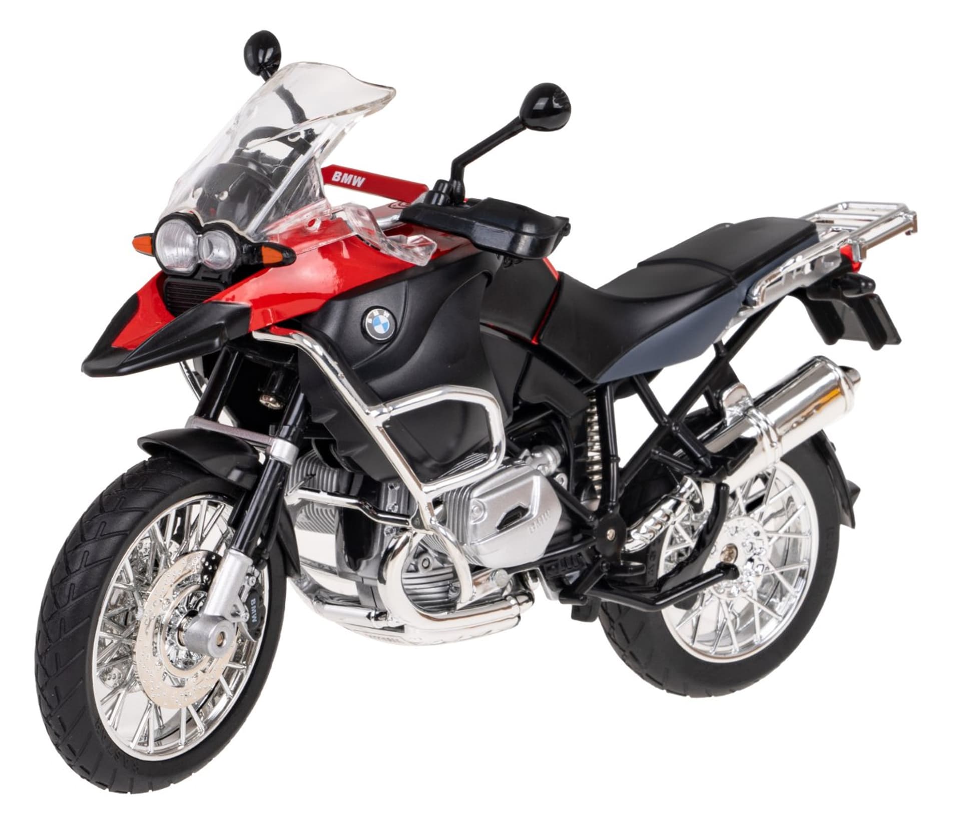 

Motocykl BMW R 1200 GS czerwony RASTAR model 1:9 Metalowa karoseria