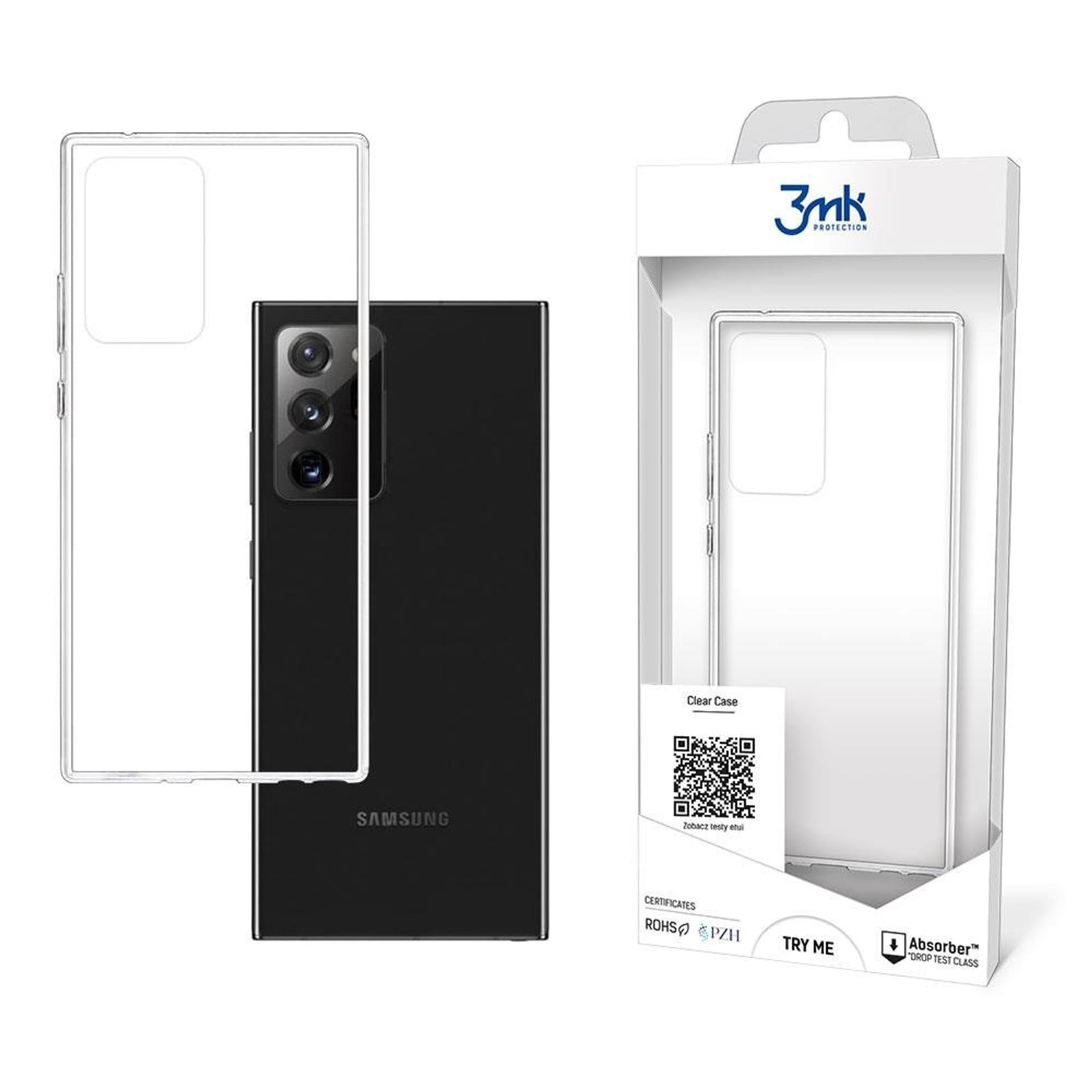 

Samsung Galaxy Note 20 Ultra 5G - 3mk Clear Case