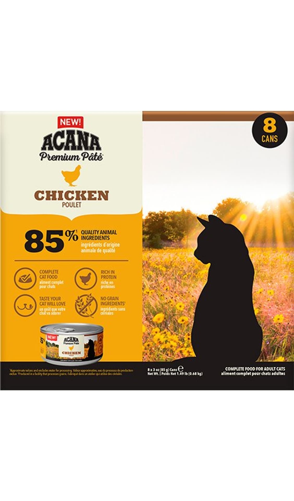 

ACANA Premium PÂTÉ CHICKEN DLA KOTÓW 8x85g