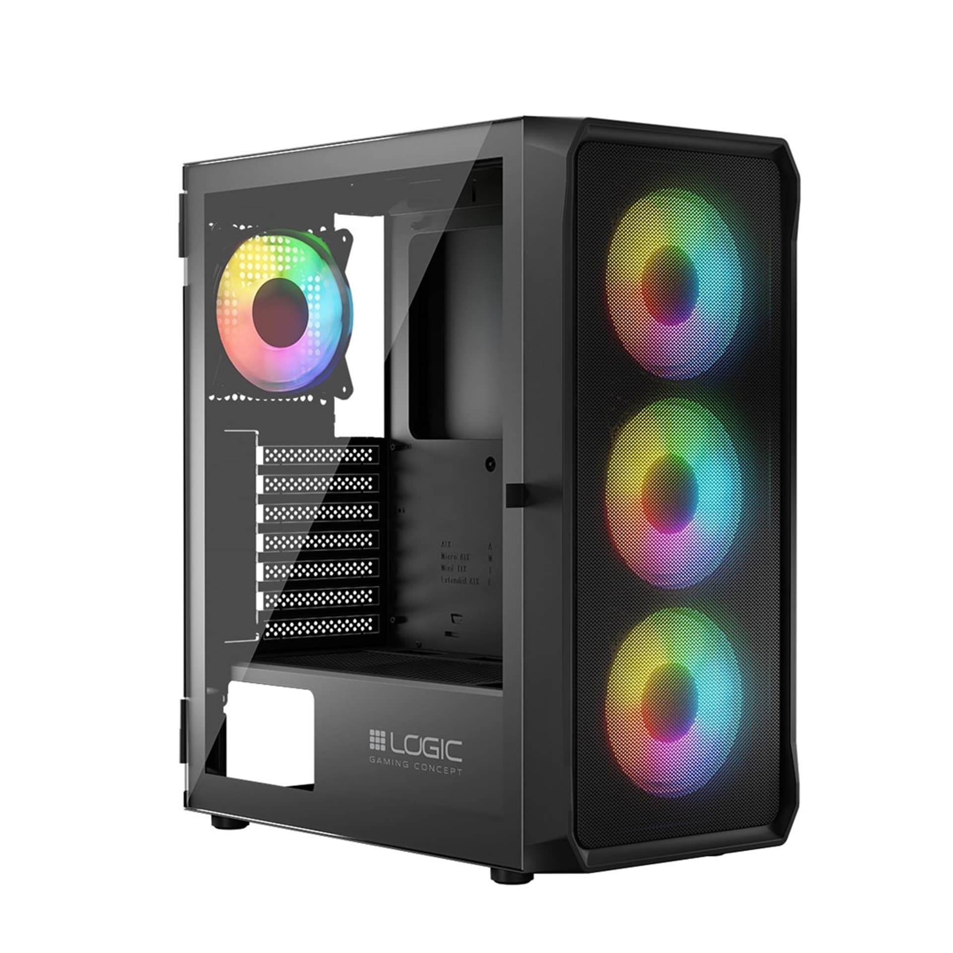 

LOGIC OBUDOWA LOGIC PORTOS ARGB MIDI USB 3.0 BLACK