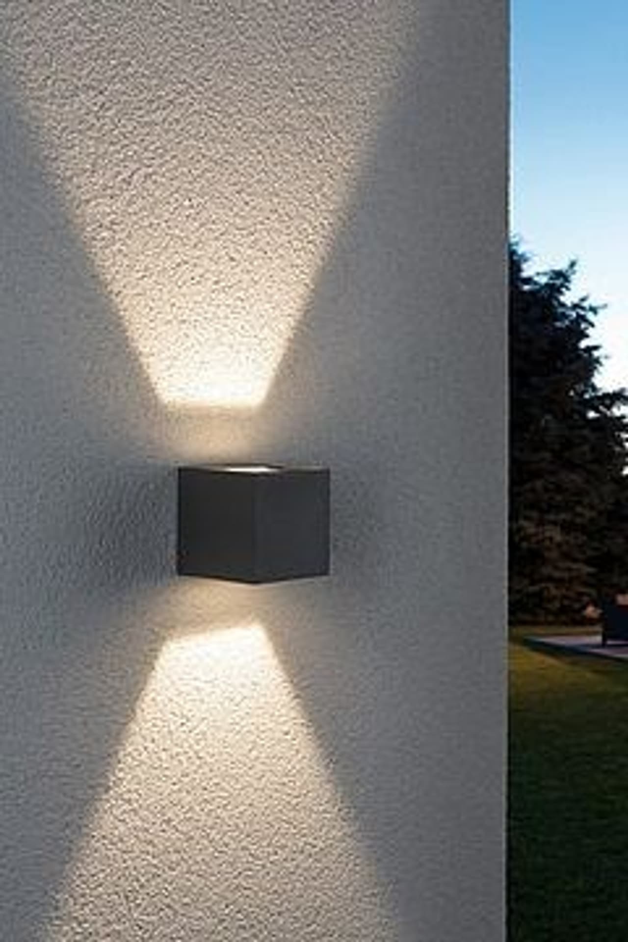 

Oprawa elewacyjna CYBO LED 2x3W szary/alum