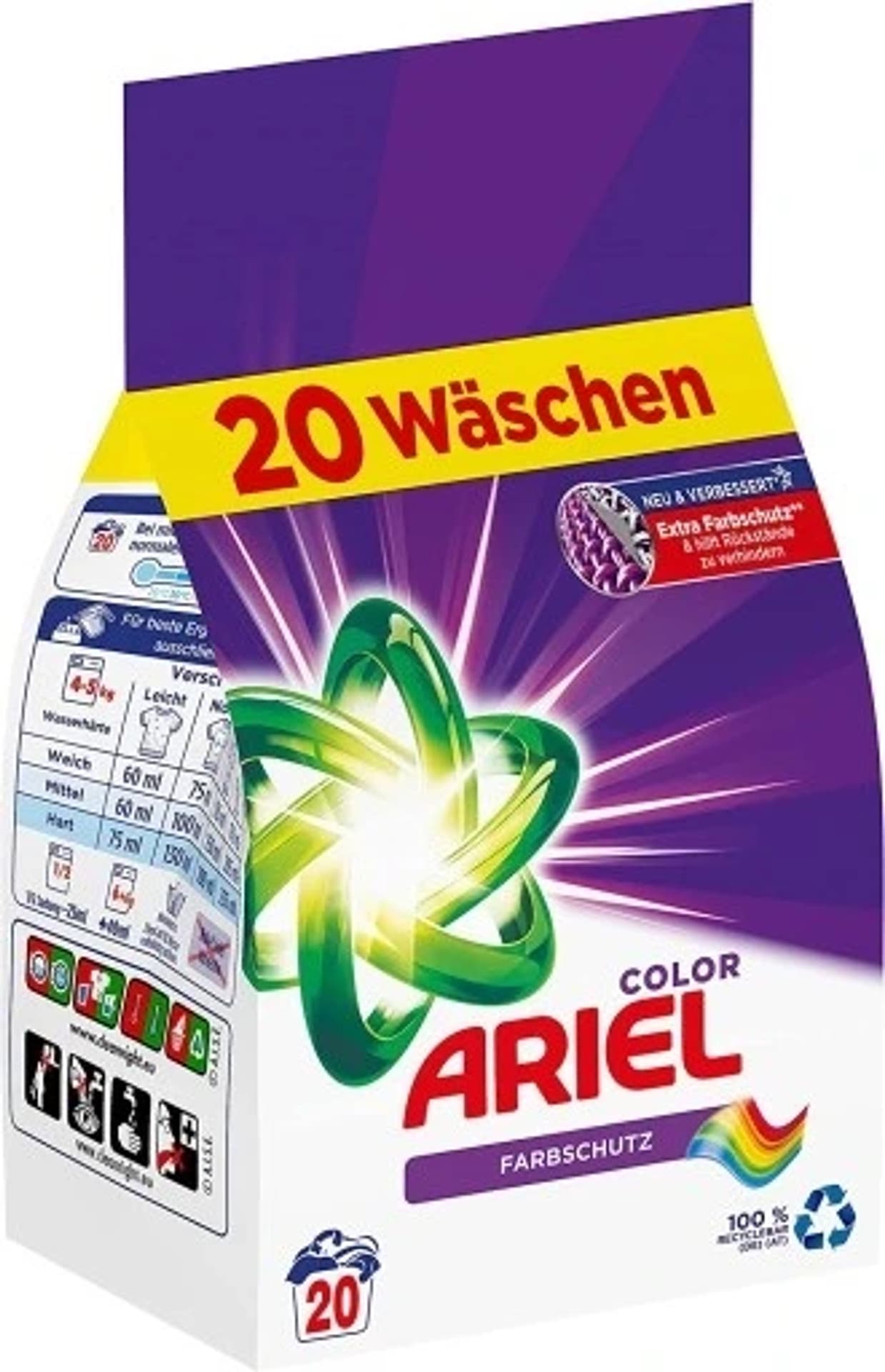 

Ariel Color+ Pulver Proszek do Prania 20 prań