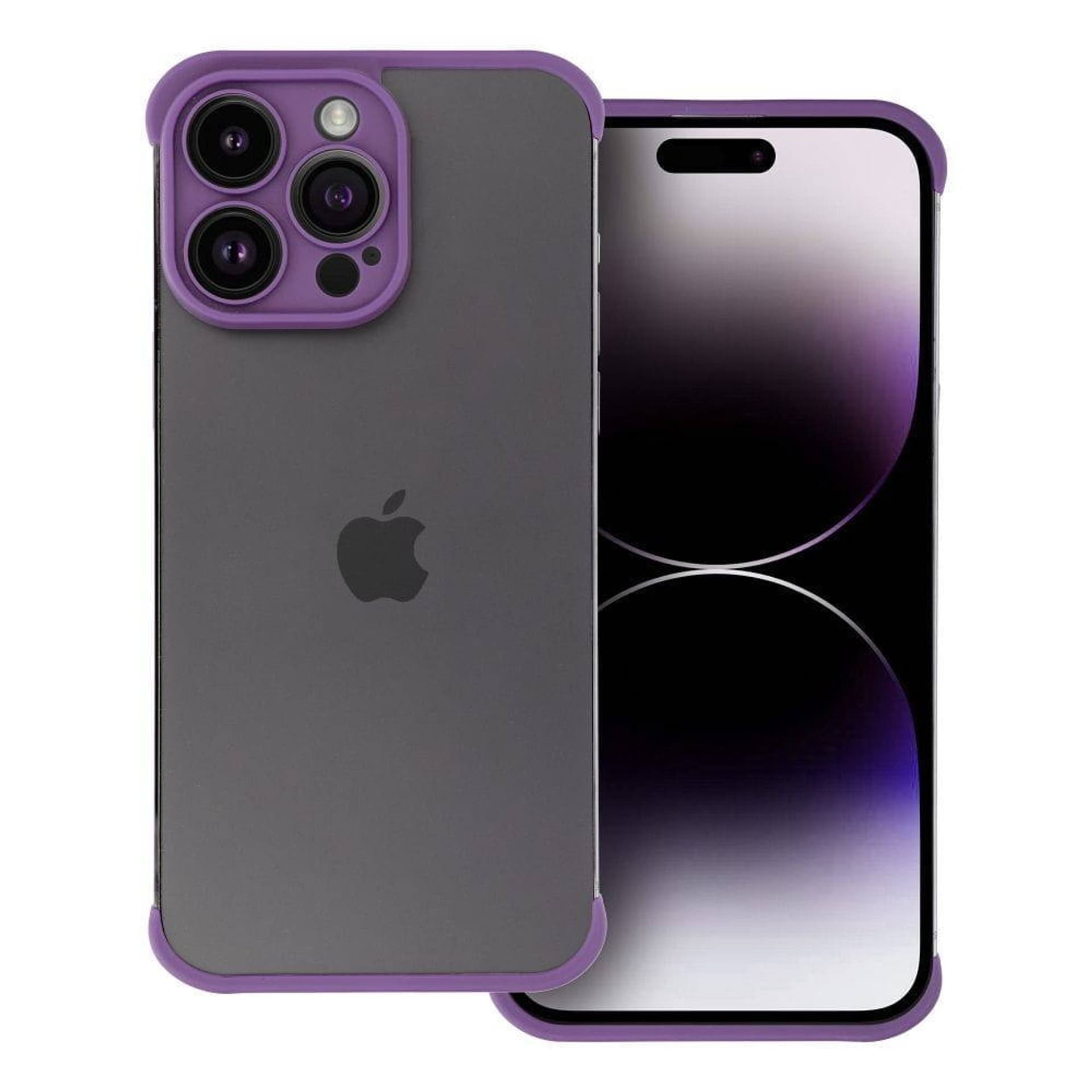 

Etui IPHONE 13 PRO MAX Osłona na Krawędzie i Obiektywy fioletowe