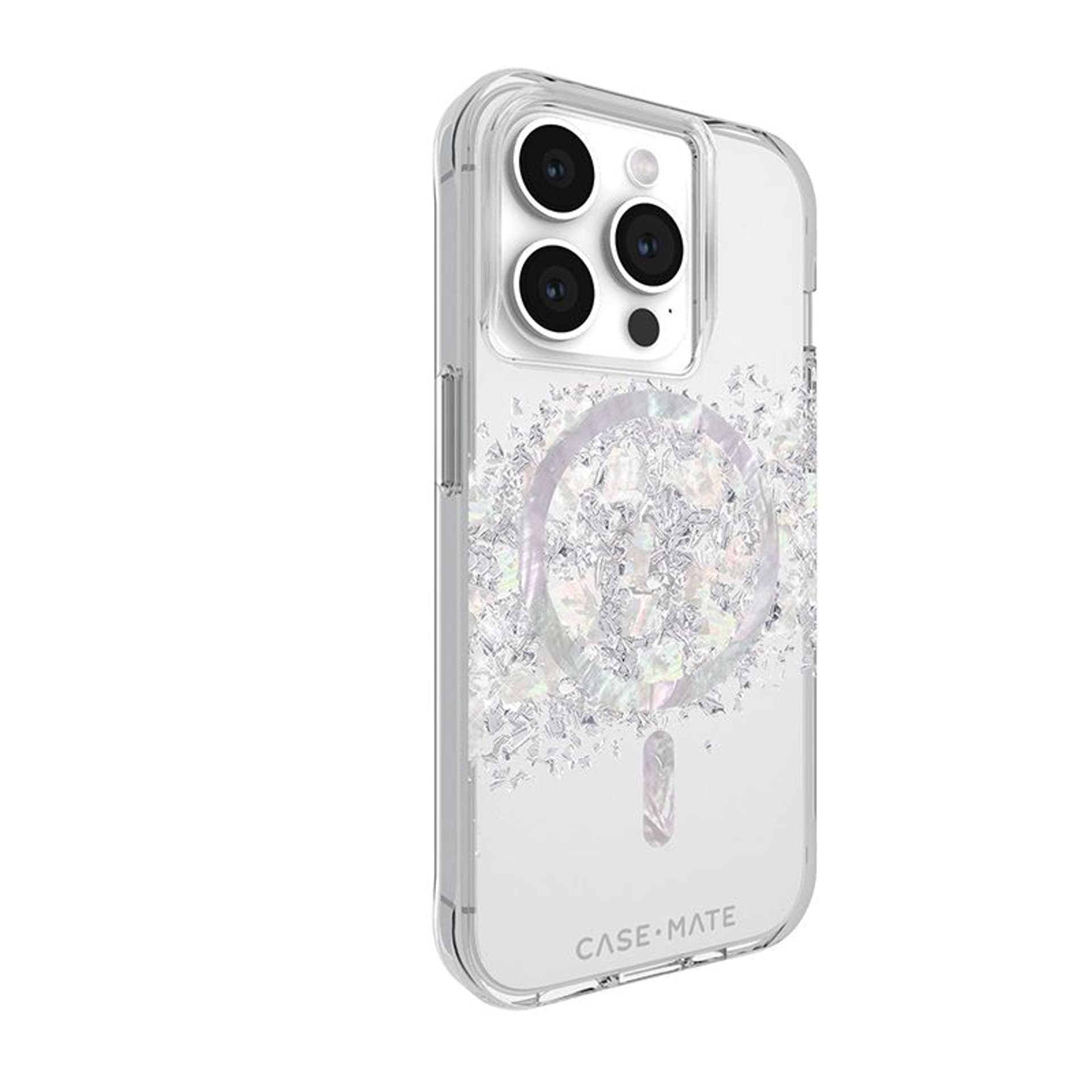 

Case-Mate Karat MagSafe - Etui iPhone 15 Pro zdobione masą perłową (A Touch of Pearl)