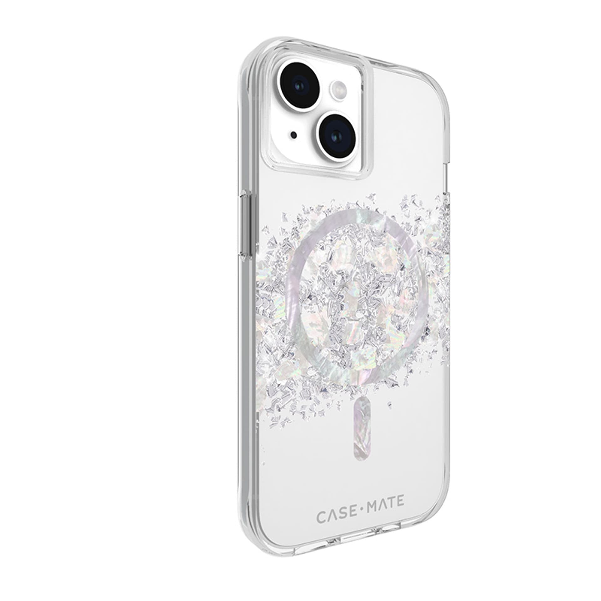 

Case-Mate Karat MagSafe - Etui iPhone 15 / iPhone 14 / iPhone 13 zdobione masą perłową (A Touch of Pearl)