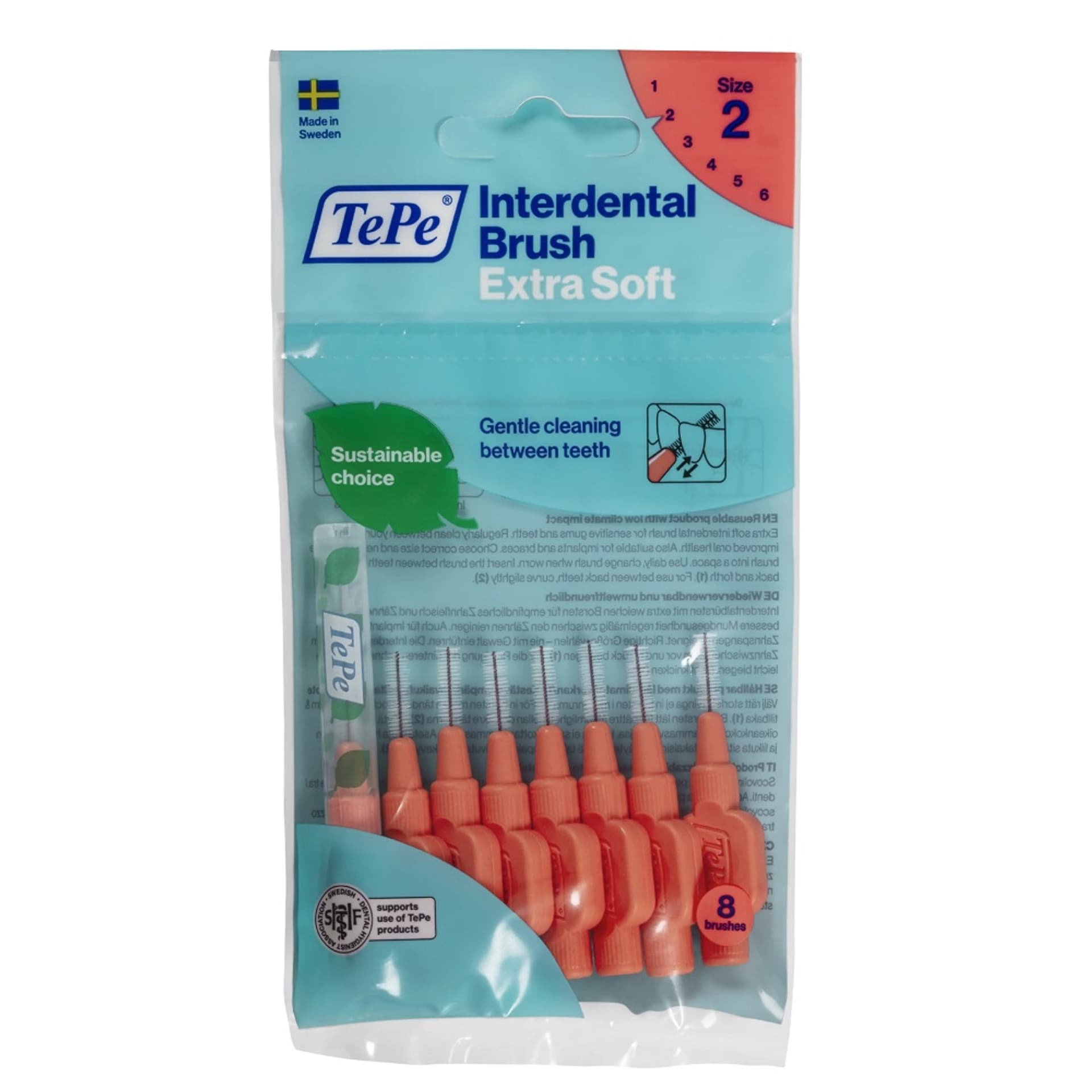 

TEPE Extra Soft szczoteczki do przestrzeni międzyzębowych 0.5mm 8szt. Jasnoczerwone