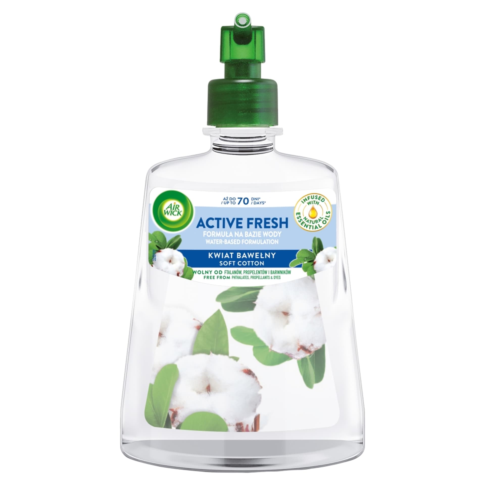 

AIR WICK Active Fresh wkład do automatycznego odświeżacza powietrza Kwiat Bawełny 228ml
