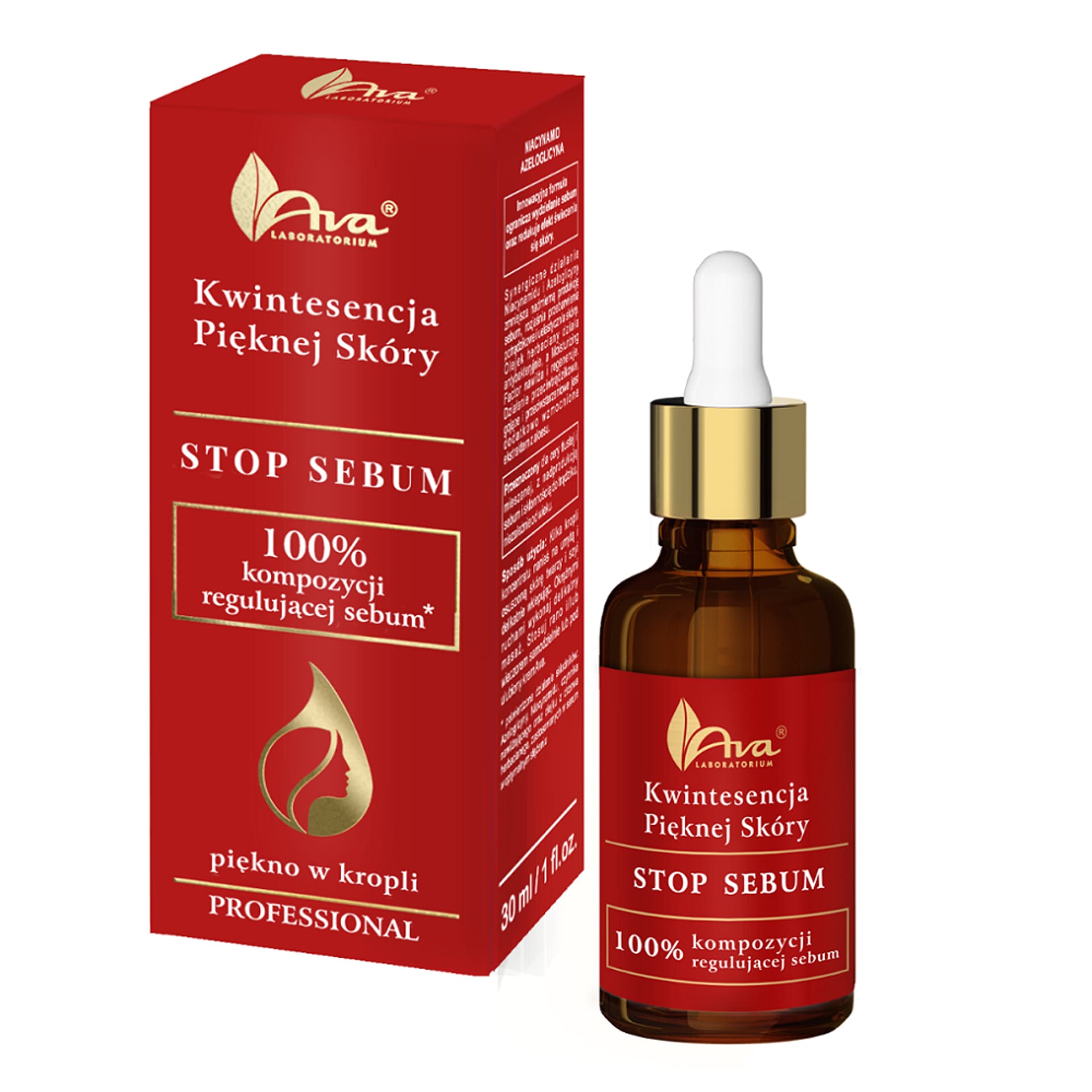 

AVA LABORATORIUM Kwintesencja Pięknej Skóry Stop Sebum serum normalizujące do twarzy 30ml