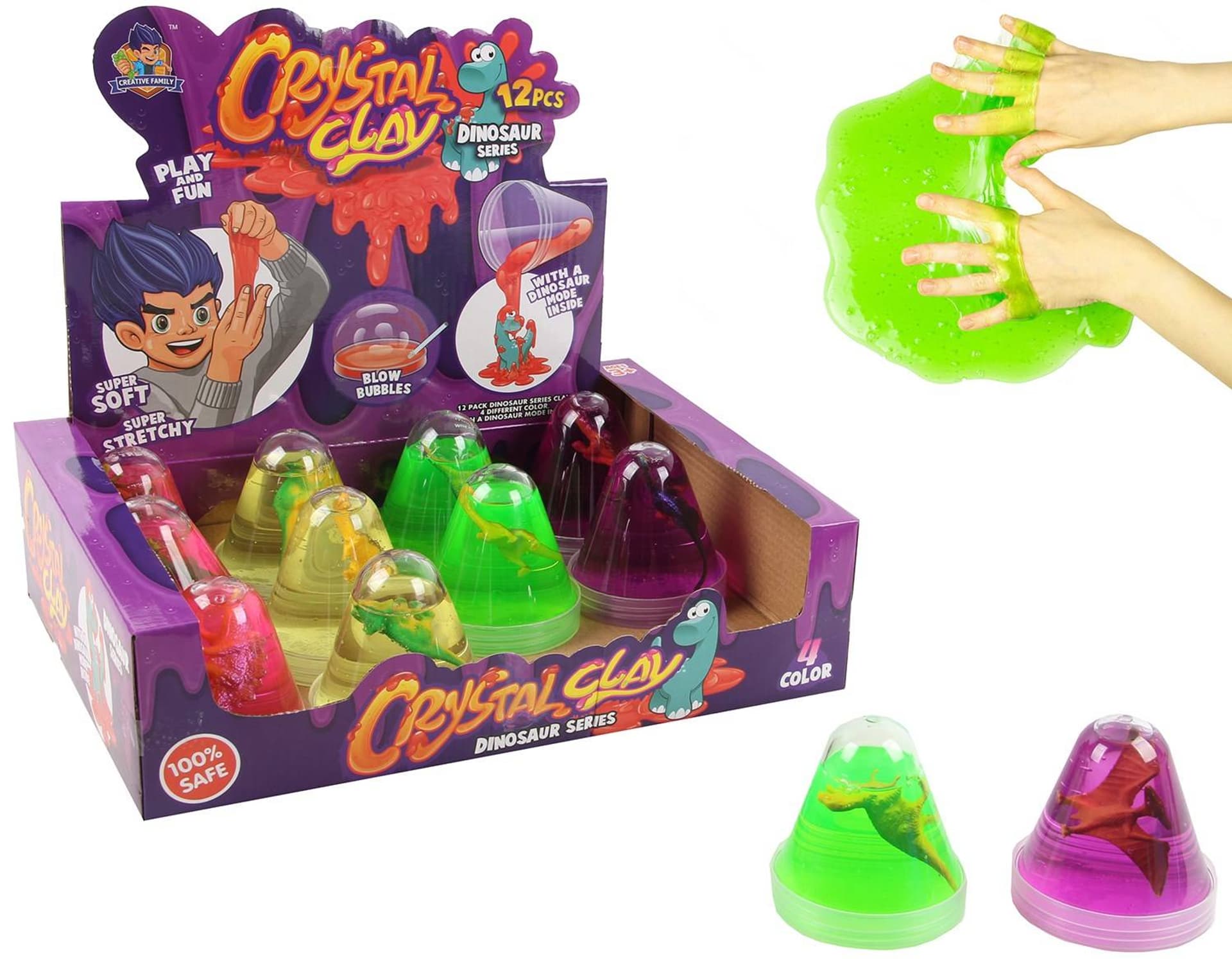 

MASA MAGICZNA SLIME Z DINOZAUREM 150g