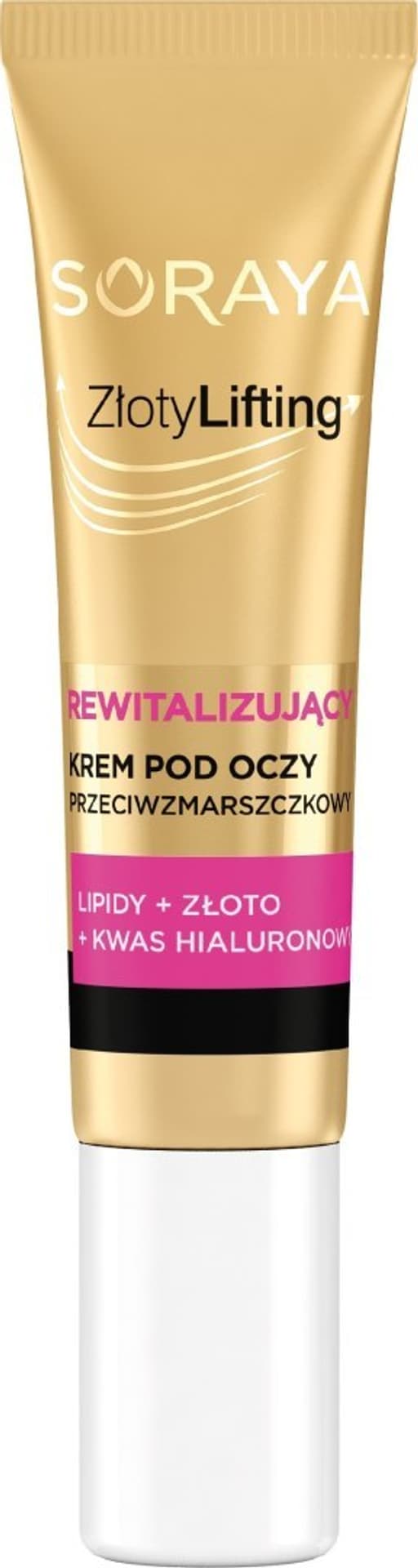 

SORAYA Złoty Lifting Rewitalizujący Krem przeciwzmarszczkowy pod oczy 15ml