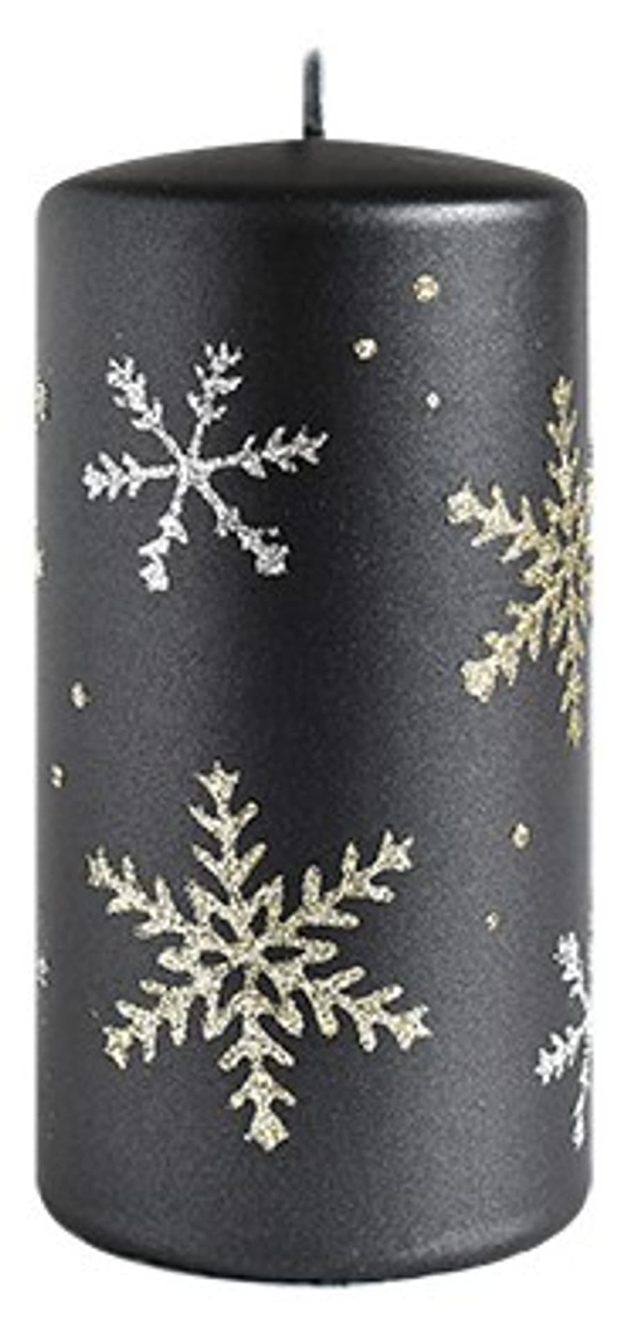 

Świeca FROST walec średni 7xh14cm parafinowa czarna