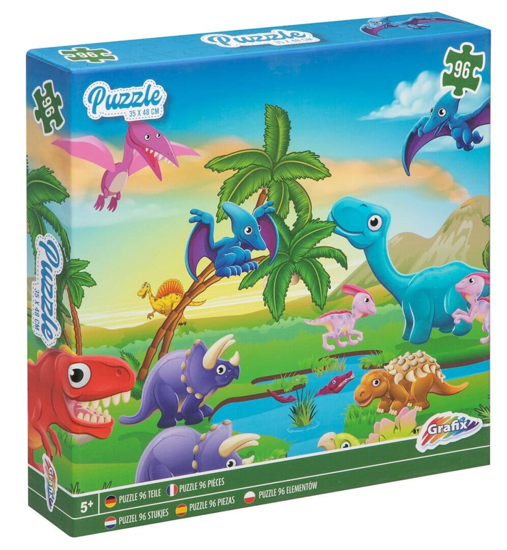

Puzzle Dino 96 el. - 35x48cm