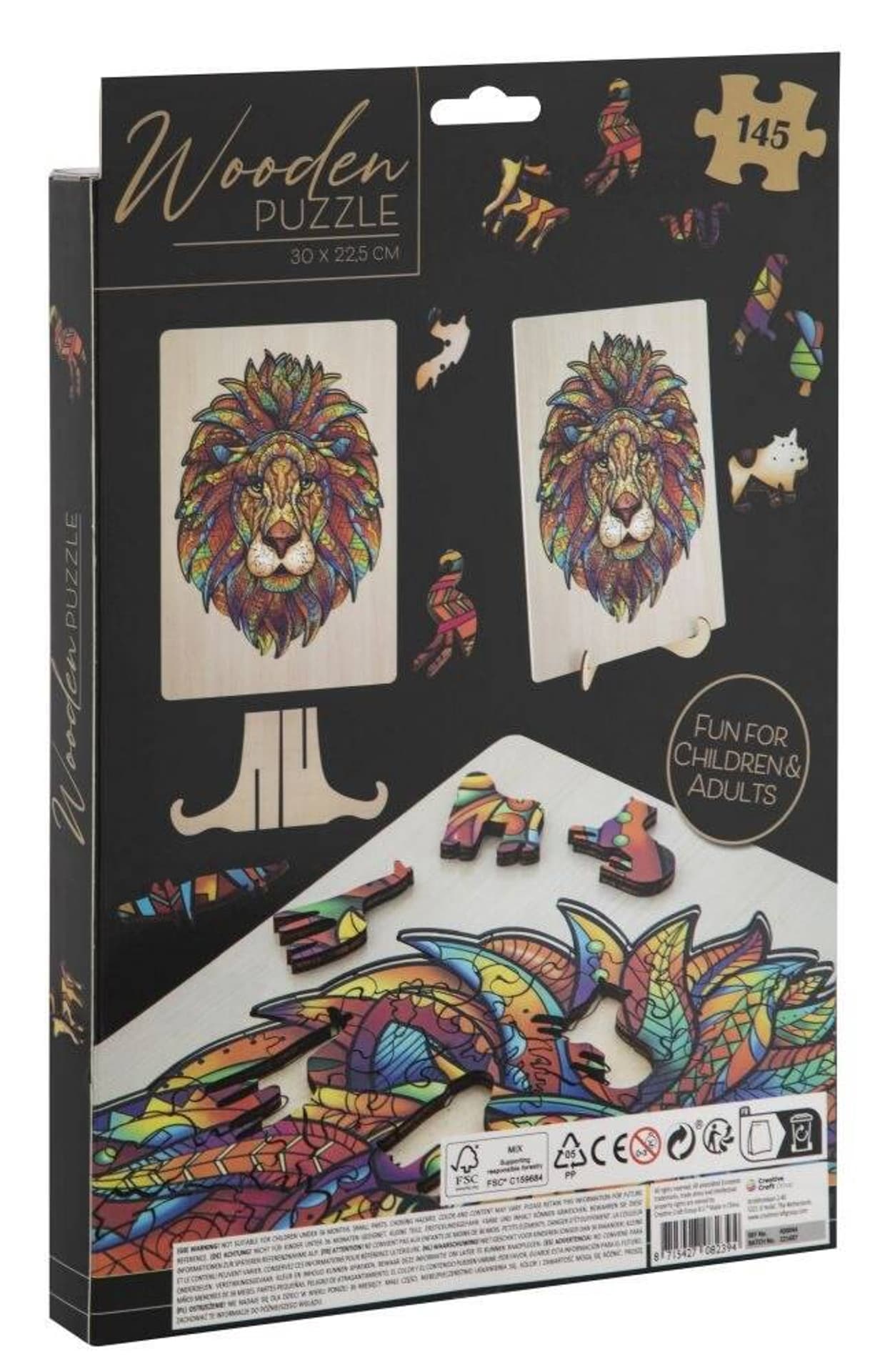 

Drewniane puzzle Lew Grafix 145 elementów