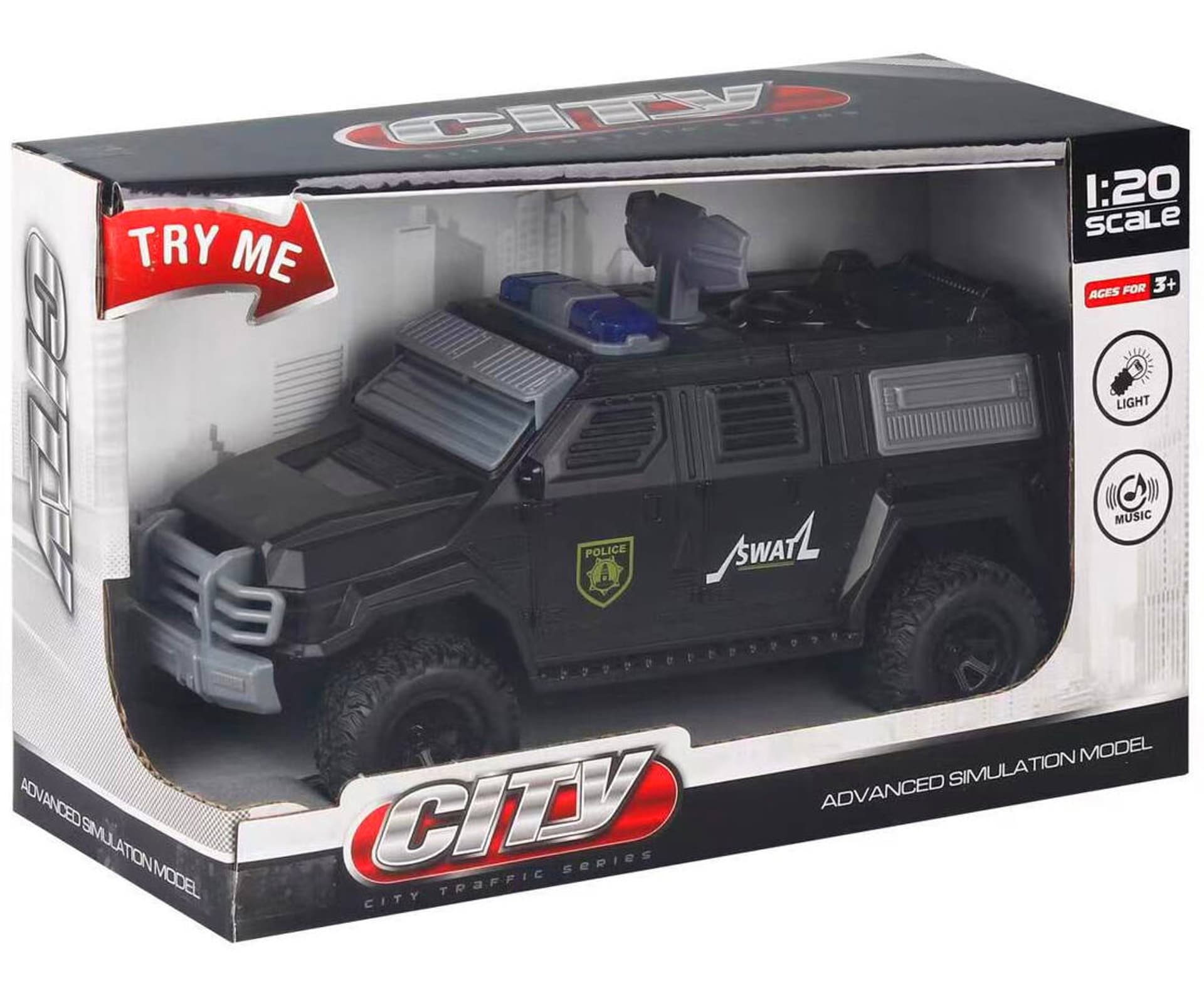 

AUTO POLICJA ANTYTERORYŚCI ŚWIATŁO DŹW.
