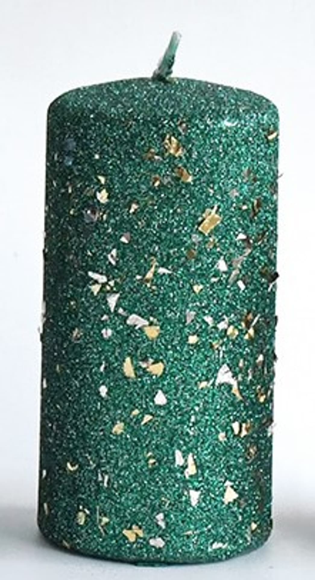 

Świeca GLAMOUR NEW Walec mały 7xh10cm parafinowa zielona